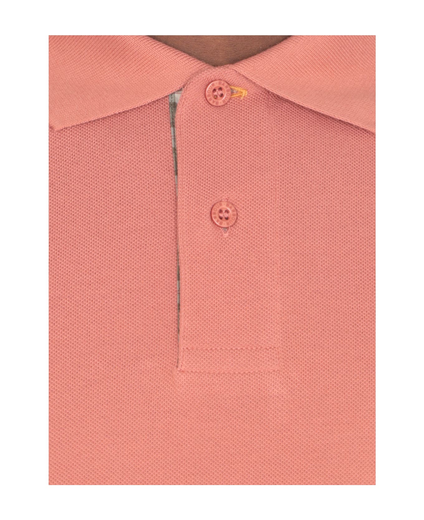 Barbour Logoed Polo Shirt - Pink ポロシャツ