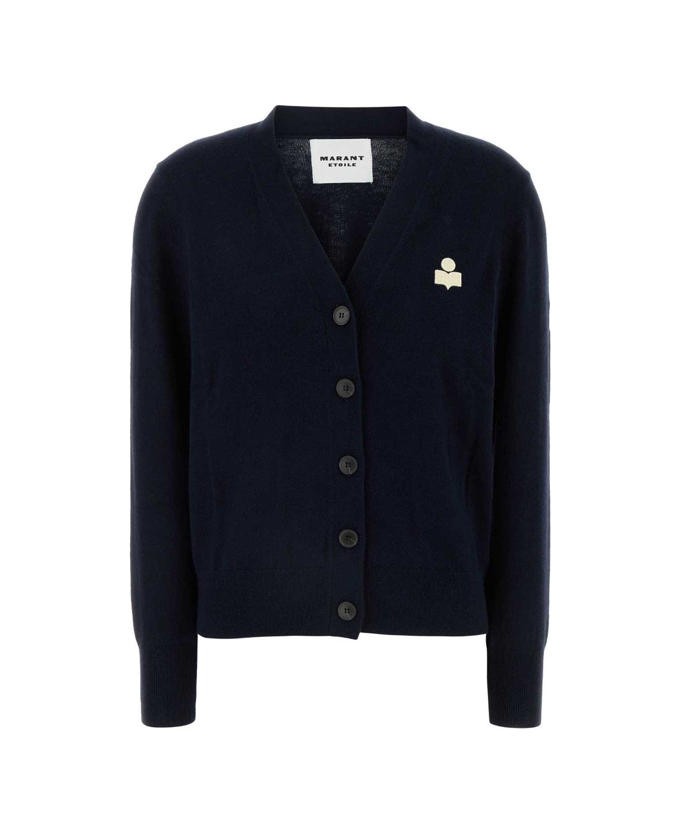 Marant Étoile Karina V-neck Cardigan - MIDNIGHT