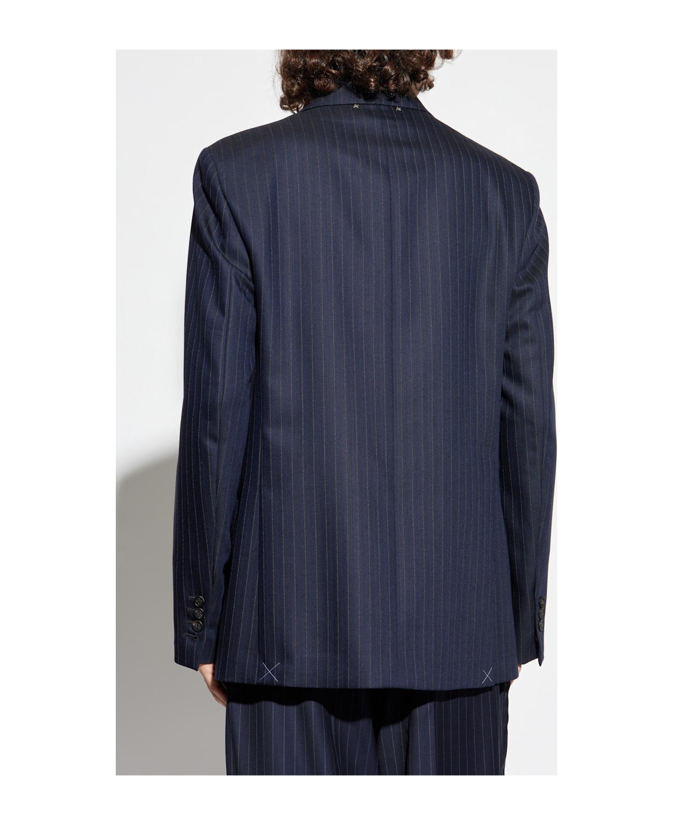 Golden Goose Pinstripe Blazer - Navy