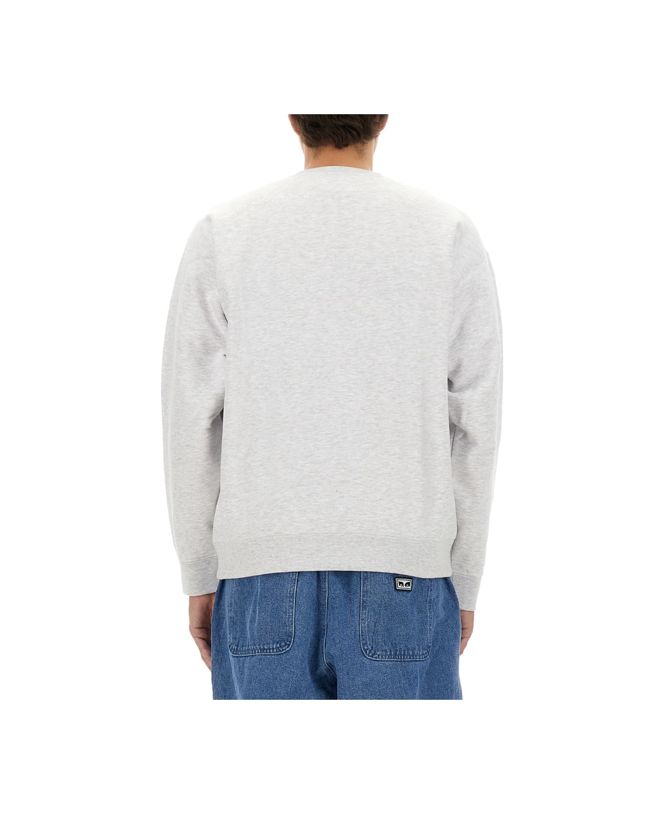 Obey Sweatshirt With Logo - GREY