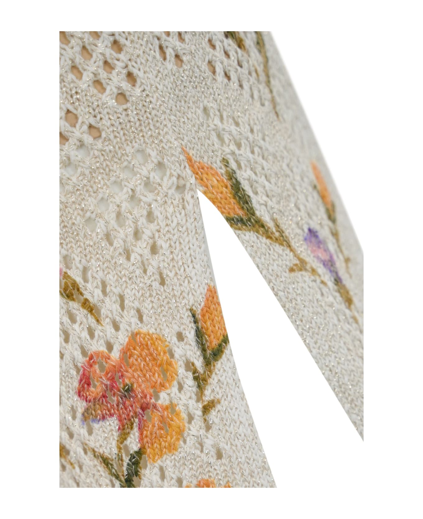 TwinSet Mesh Skirt With Floral Print - St.iris