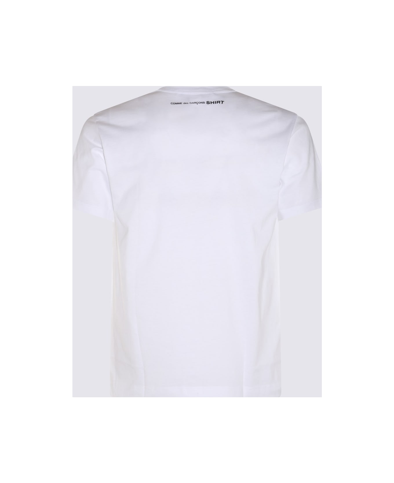 Comme des Garçons White Cotton T-shirt - TOP GREY