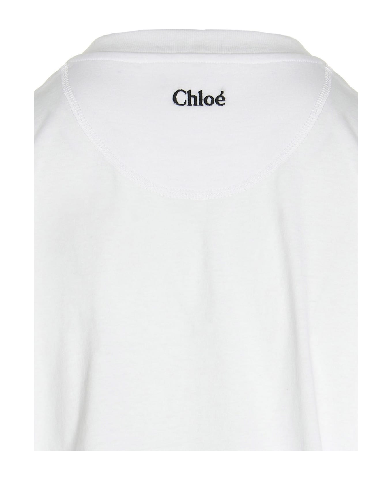 Chloé Ruffled T-shirt - White