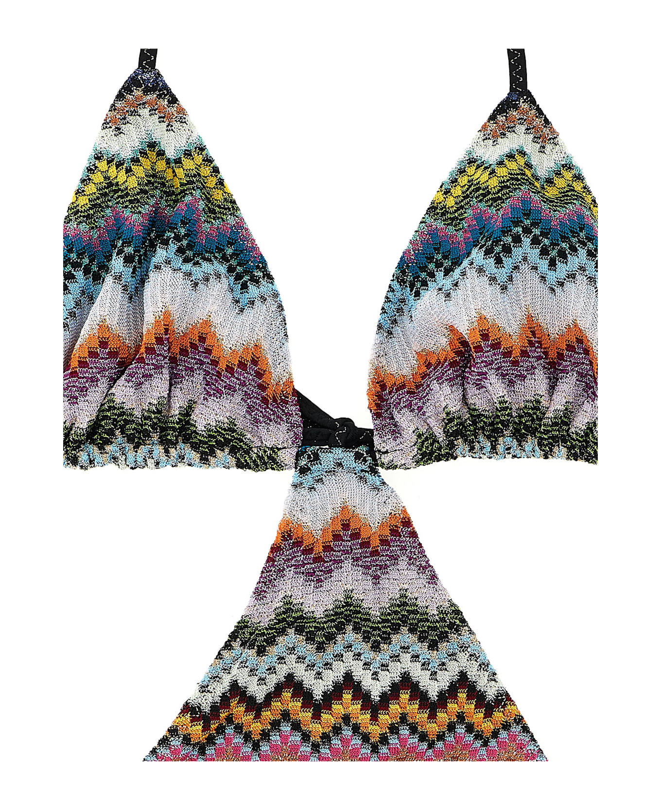 Missoni Zigzag Pattern Trikini - Multicolor