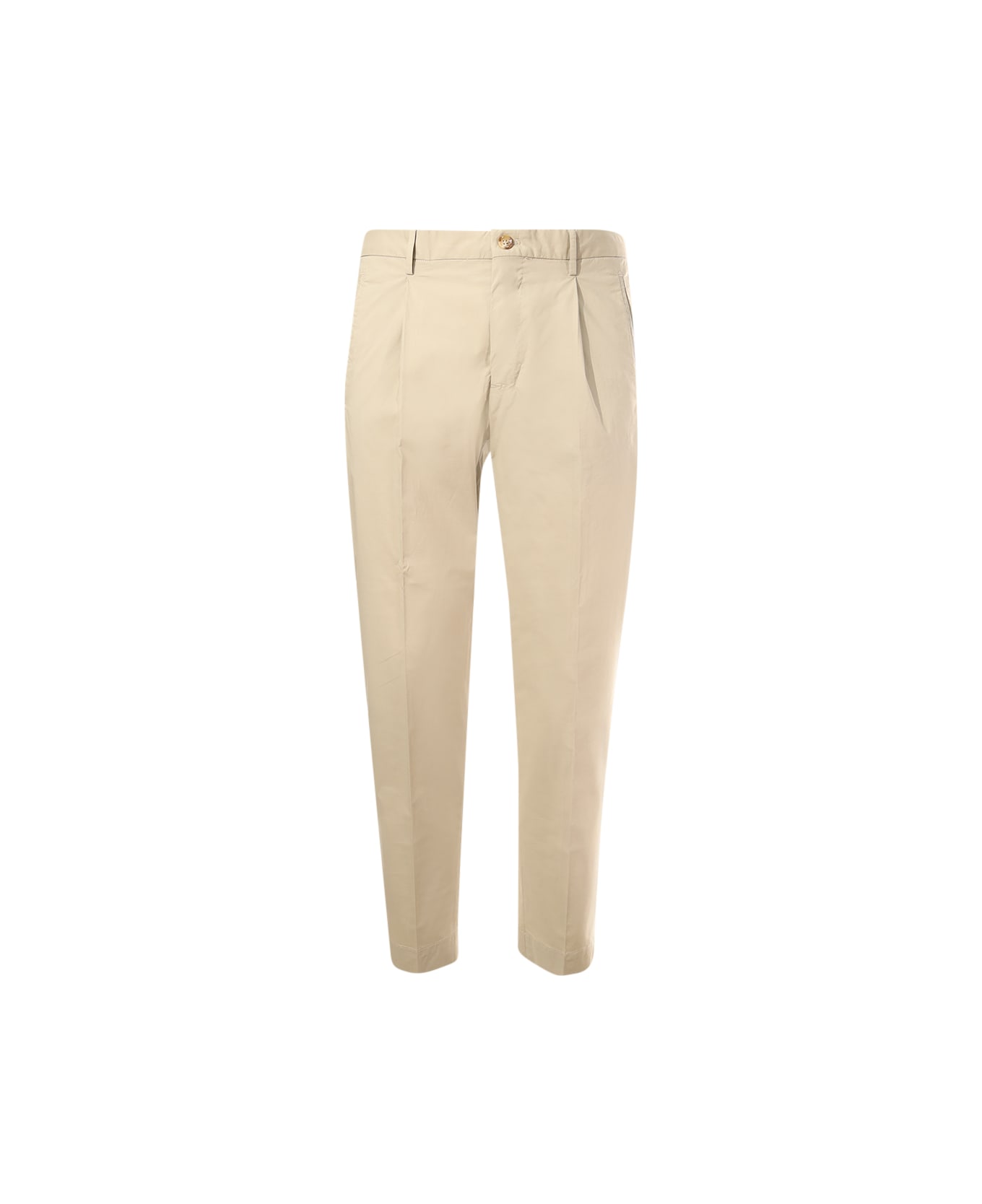 Incotex Trousers With Pleats - Beige
