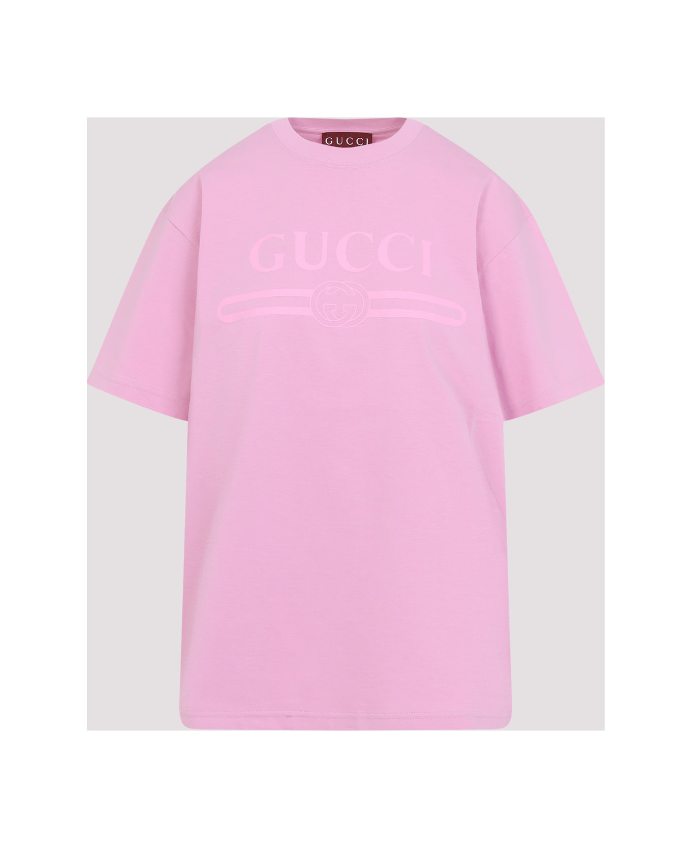 Gucci Logo T-shirt - Smooth Pink