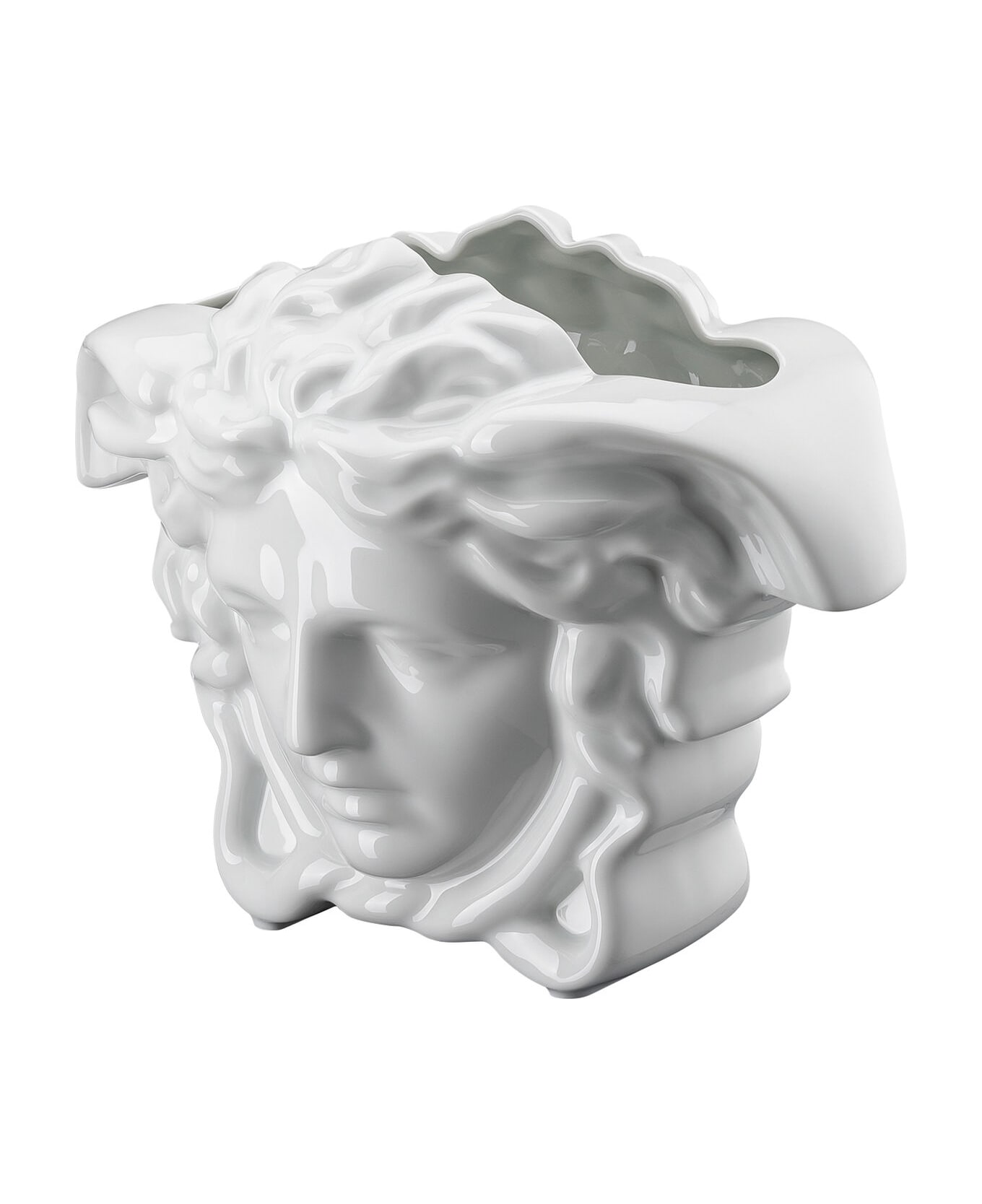 Versace Vaso In Medusa Cm 21 - Bianco