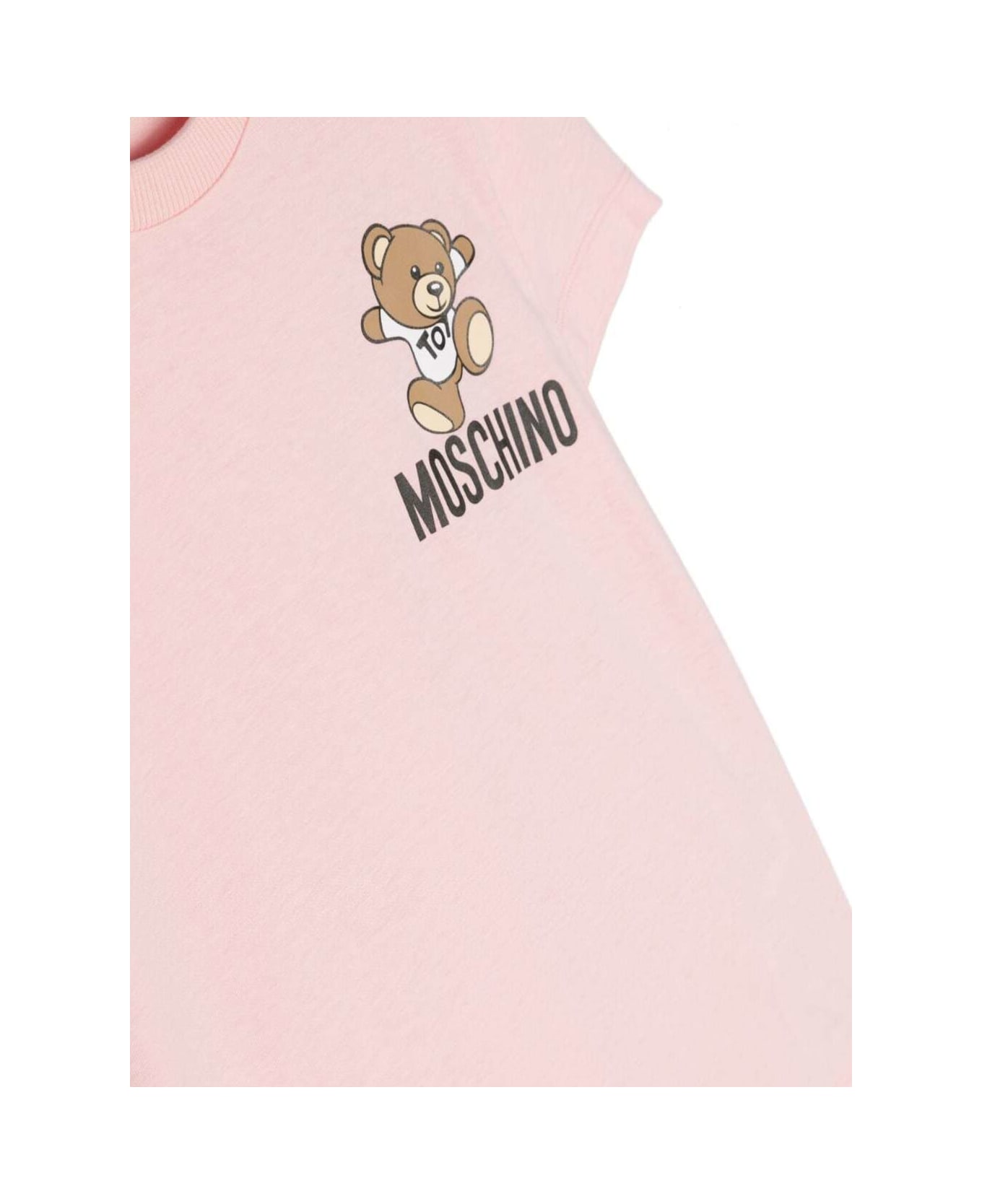 Moschino Pink T-shirt With Teddy Bear In Cotton Boy - Pink