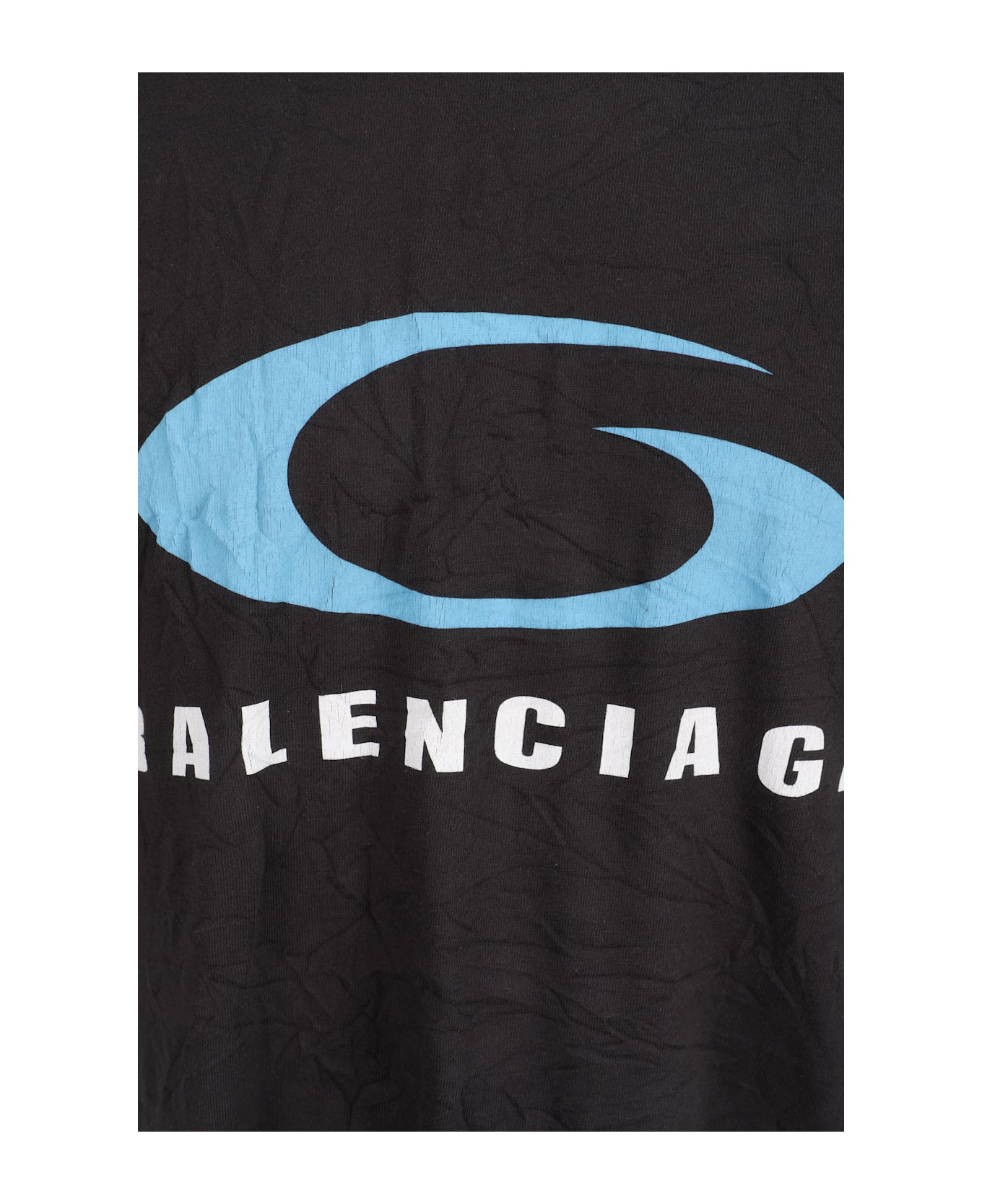 Balenciaga T-shirt - Washed Black/blue