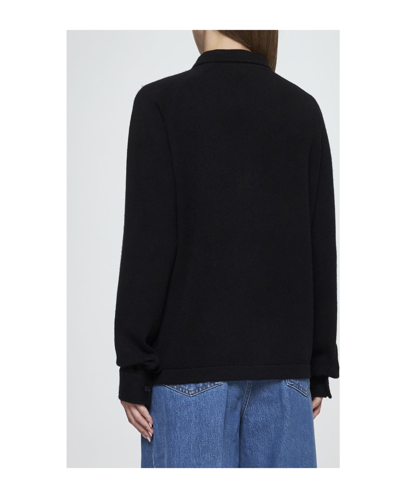 Totême Cashmere Knit Shirt - Black