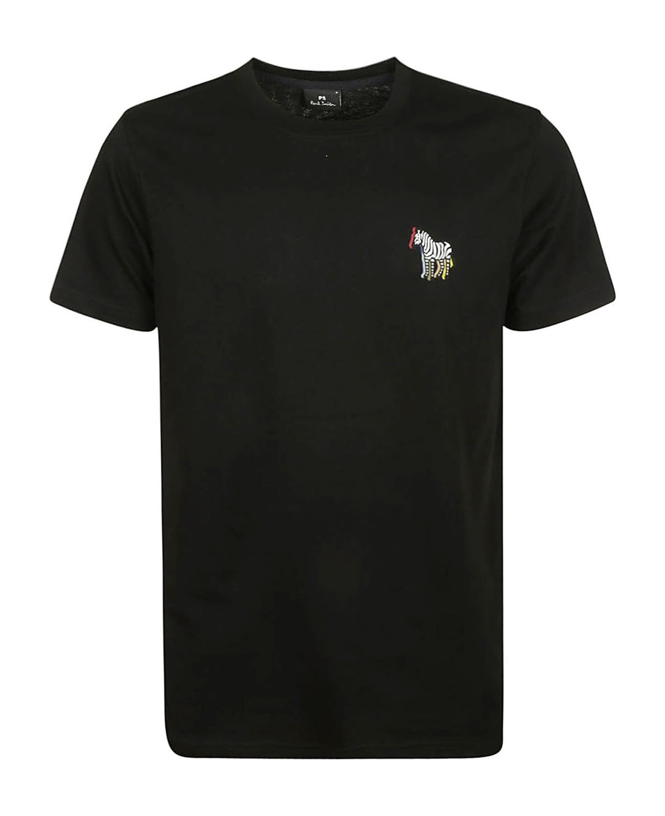 Paul Smith Slim Fit T-shirt B&w Zebra - Black