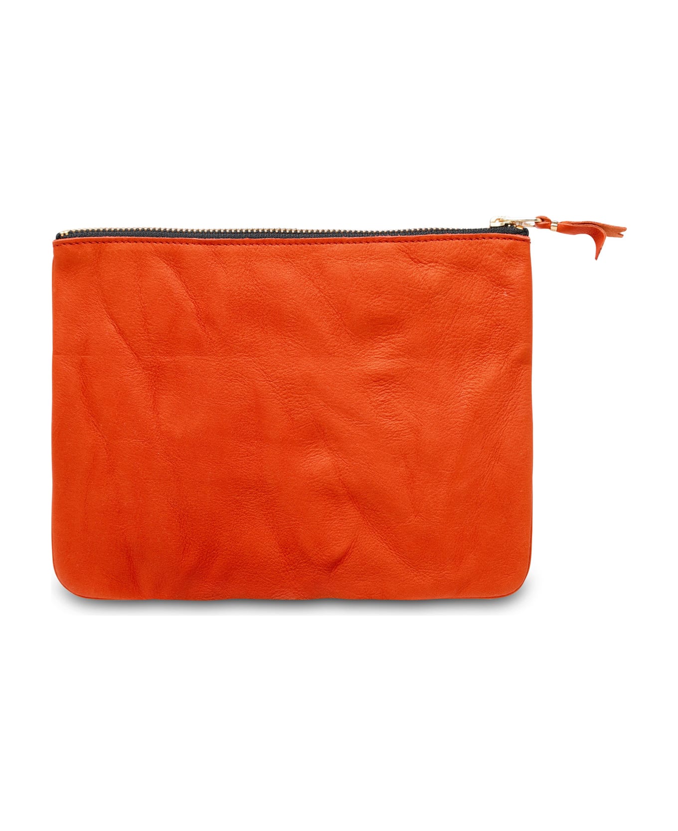 Comme des Garçons Wallet Orange Leather Envelope - Orange