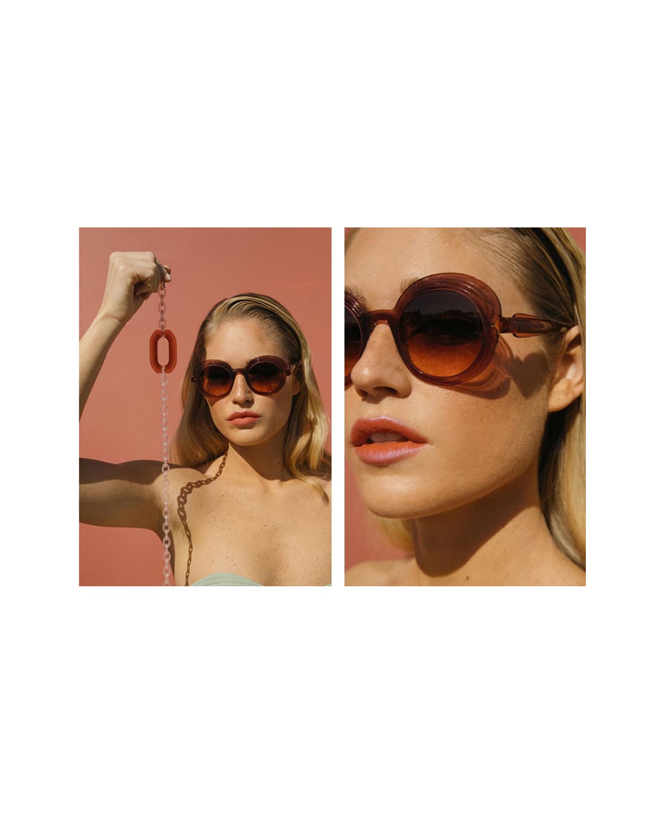 Caroline Abram Kleo 266 Sunglasses - Marrone