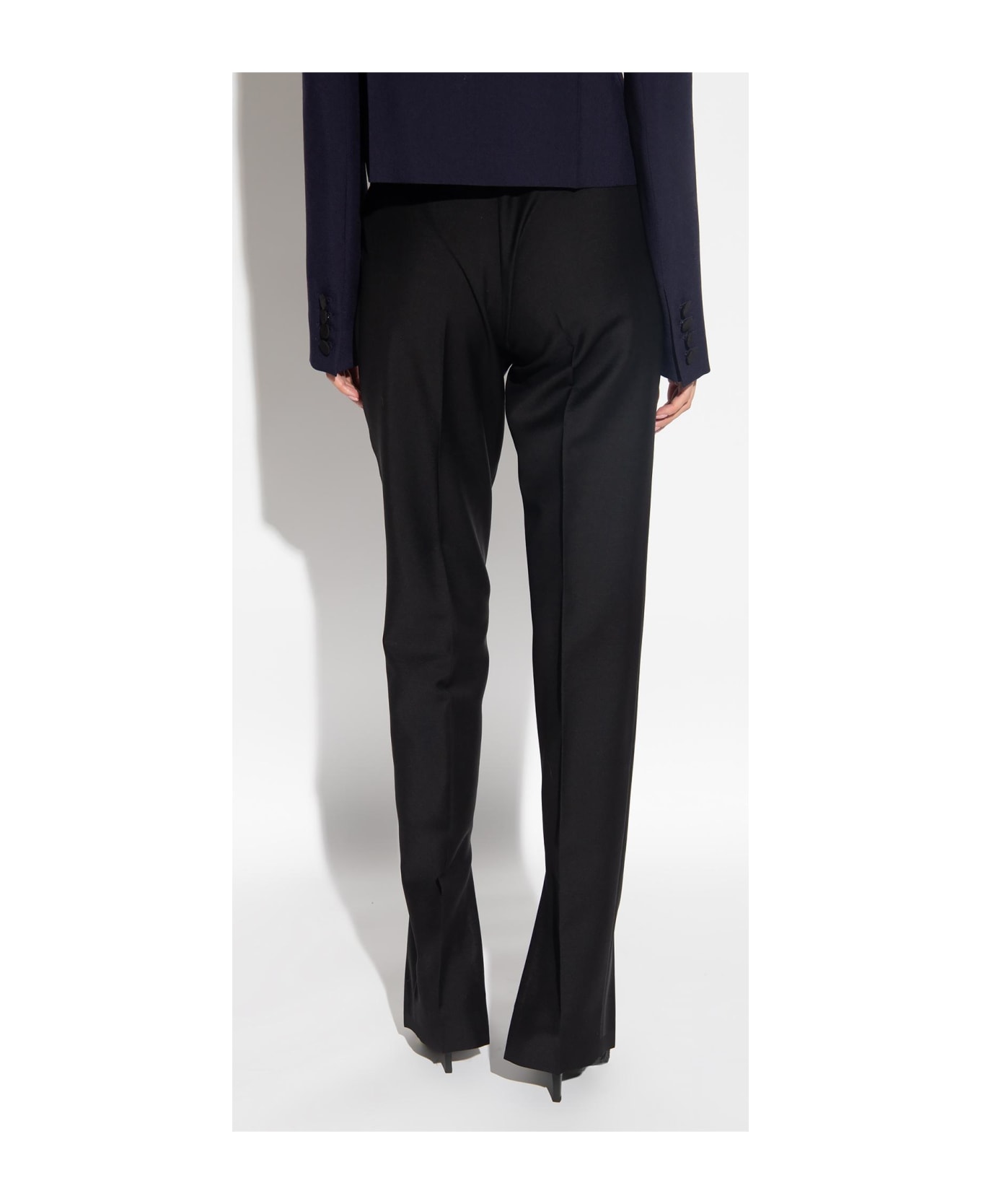 Gucci Wool Pleat-front Trousers - Black