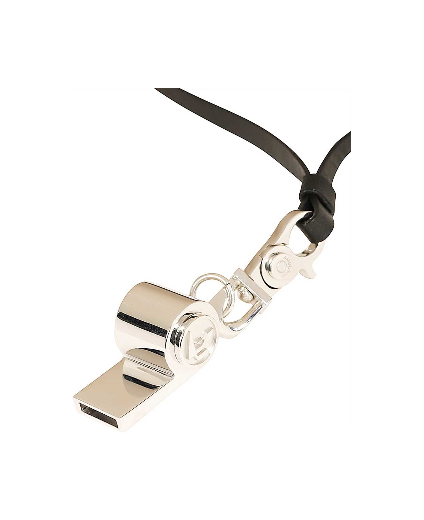 AMBUSH Whistle Necklace - Silver