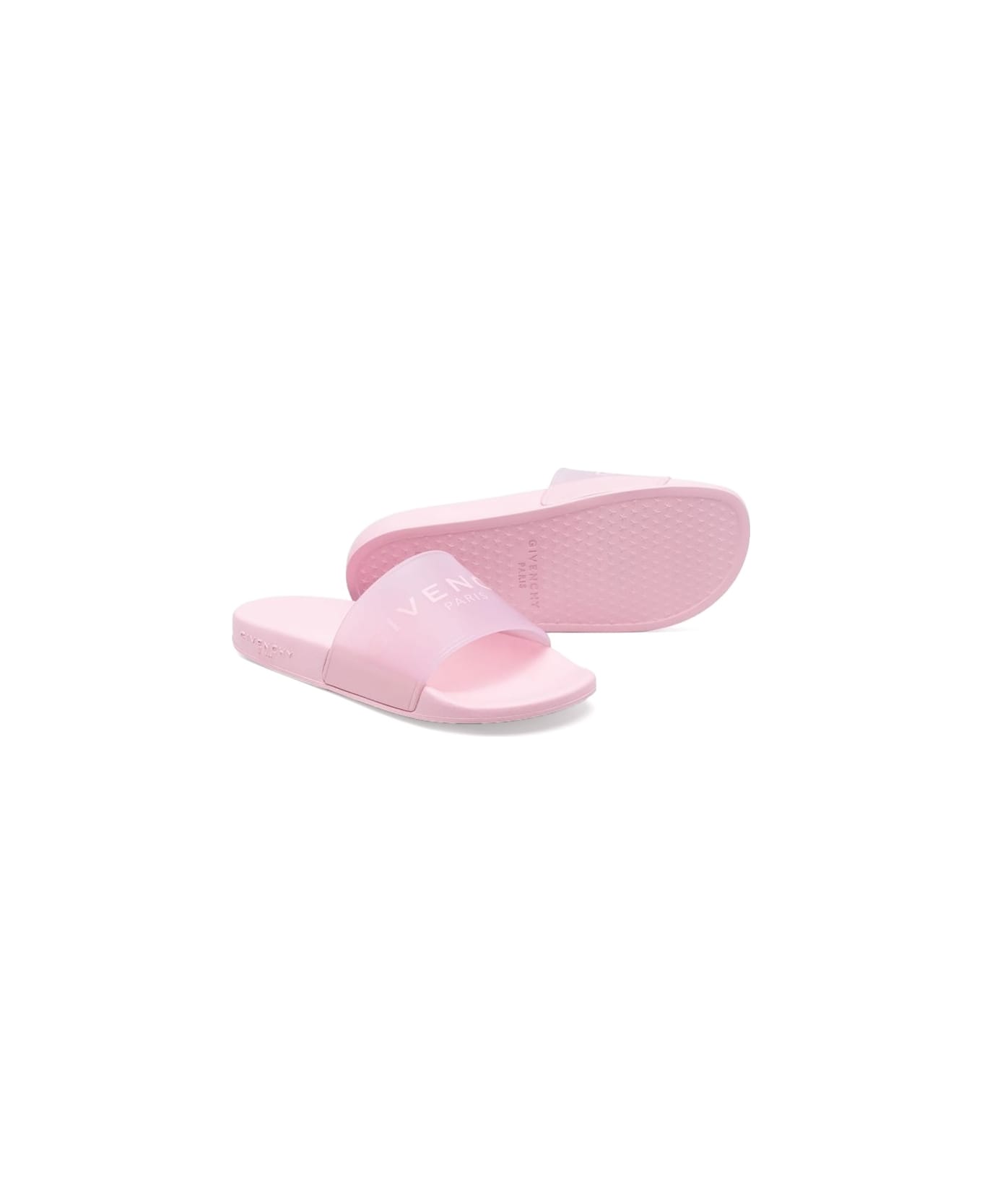 Givenchy Rubber Logo Slipper - PINK