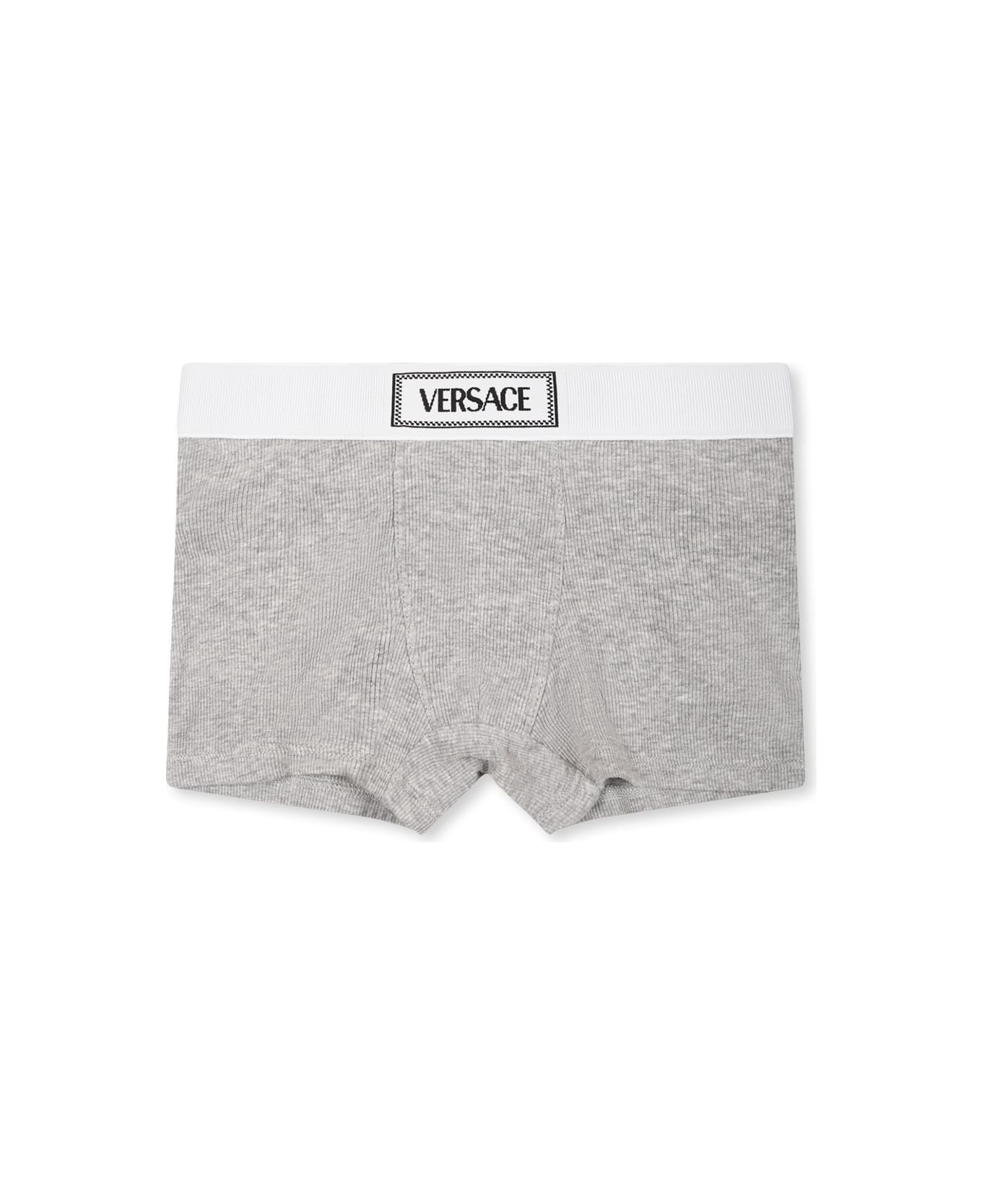 Versace Multicolor Boxer Set For Boy With Logo - Multicolor