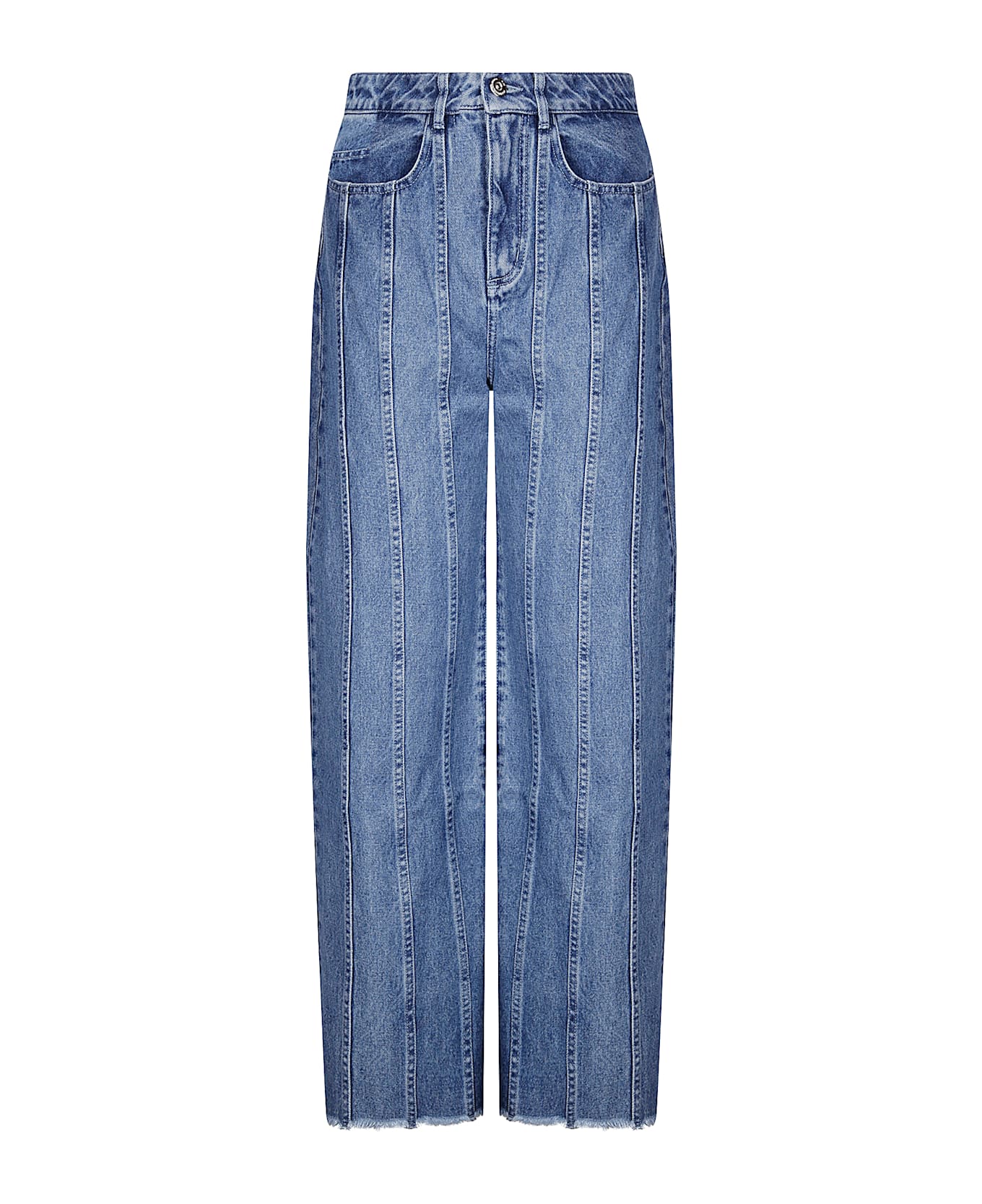 Marques
Almeida Denim Boyfriend Trousers With Seam Lines - BLUE