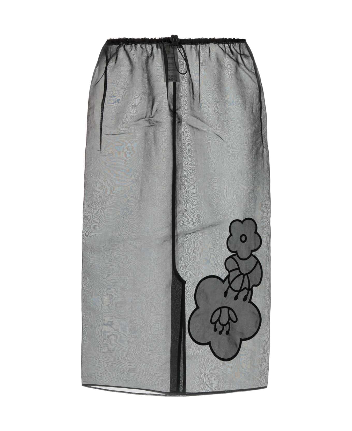 Cecilie Bahnsen Black Organza Bambi Skirt - BLACK