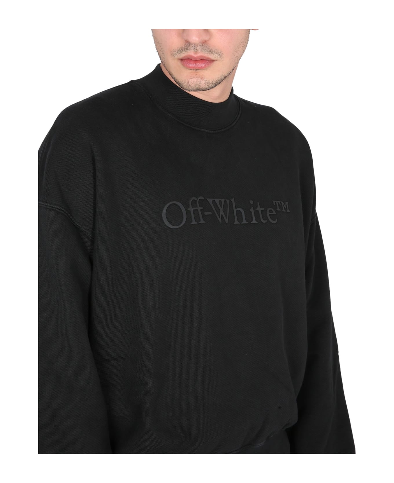 Off-White Sweatshirt With Logo - Black