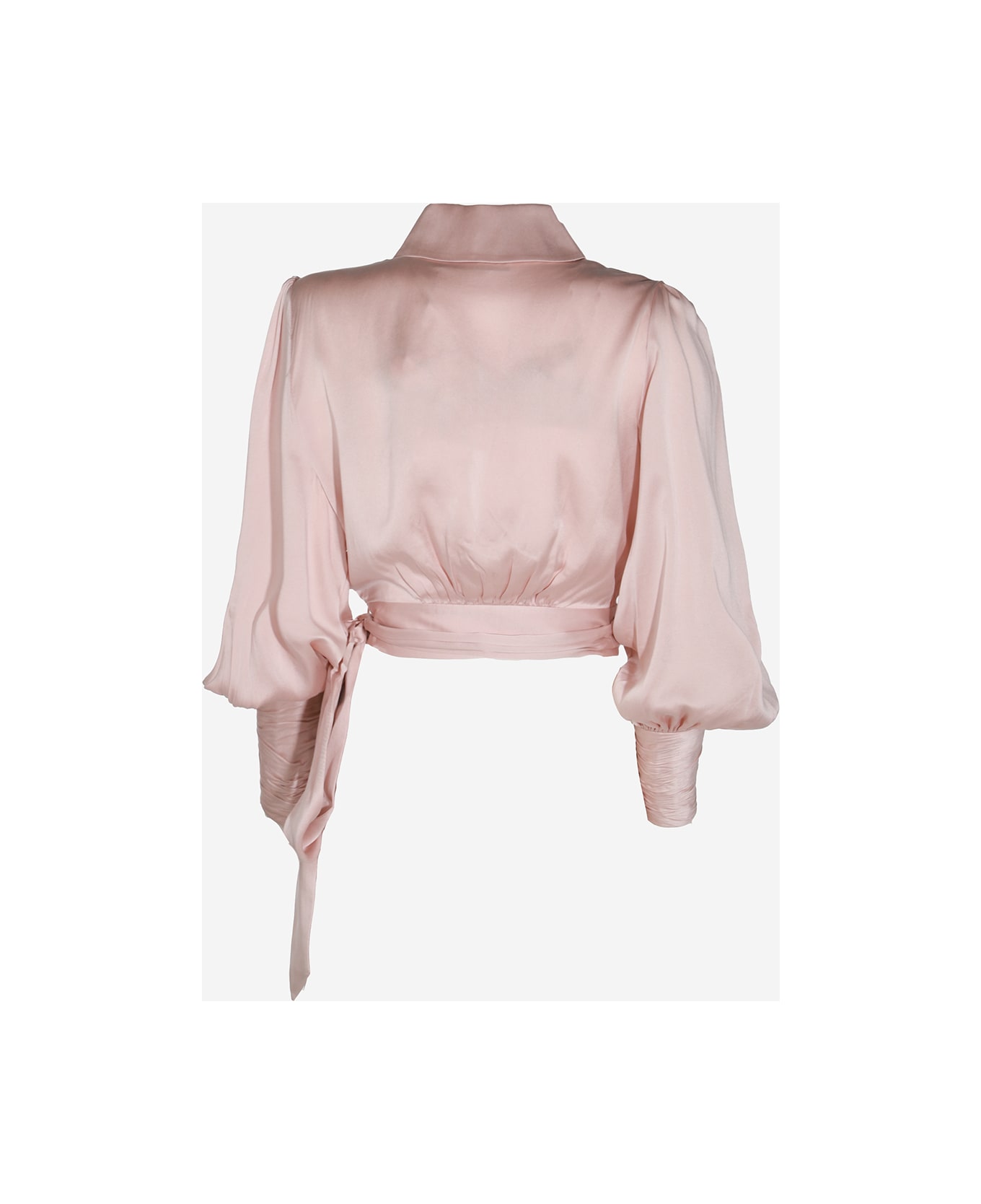 Zimmermann Light Pink Silk Top - Petal