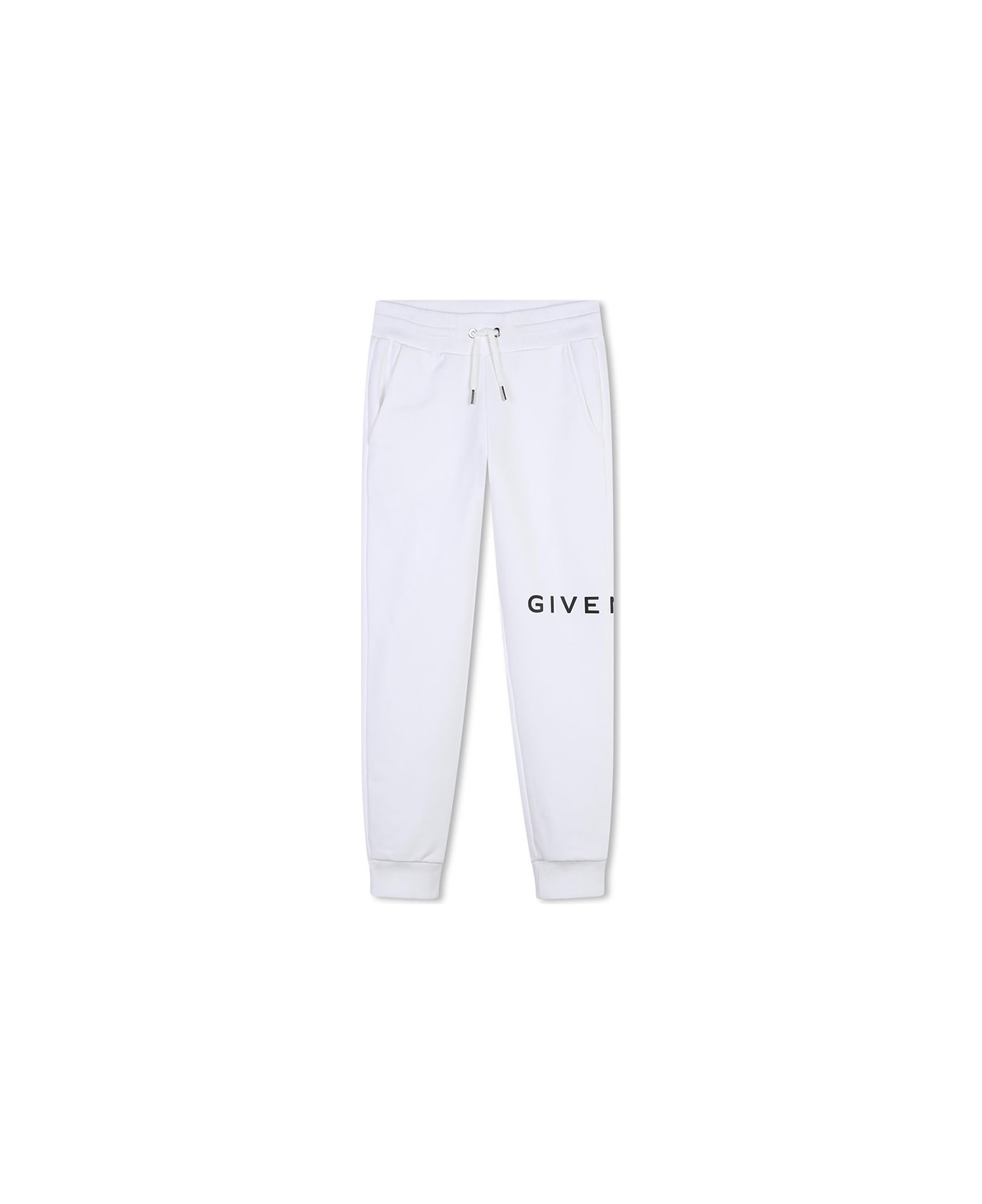 Givenchy White Joggers With Givenchy 4g Logo - White