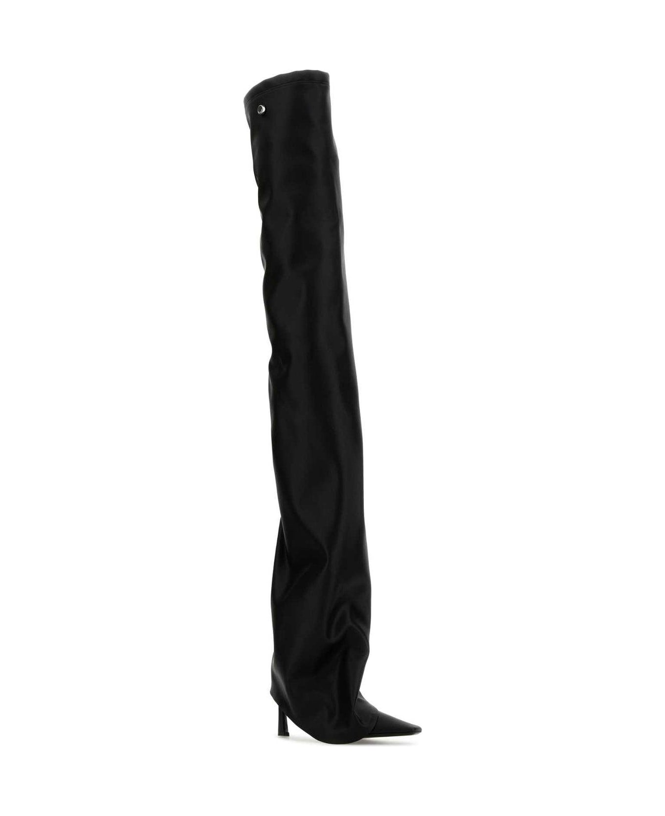 The Attico Robin Otk Thigh High Boots - Black