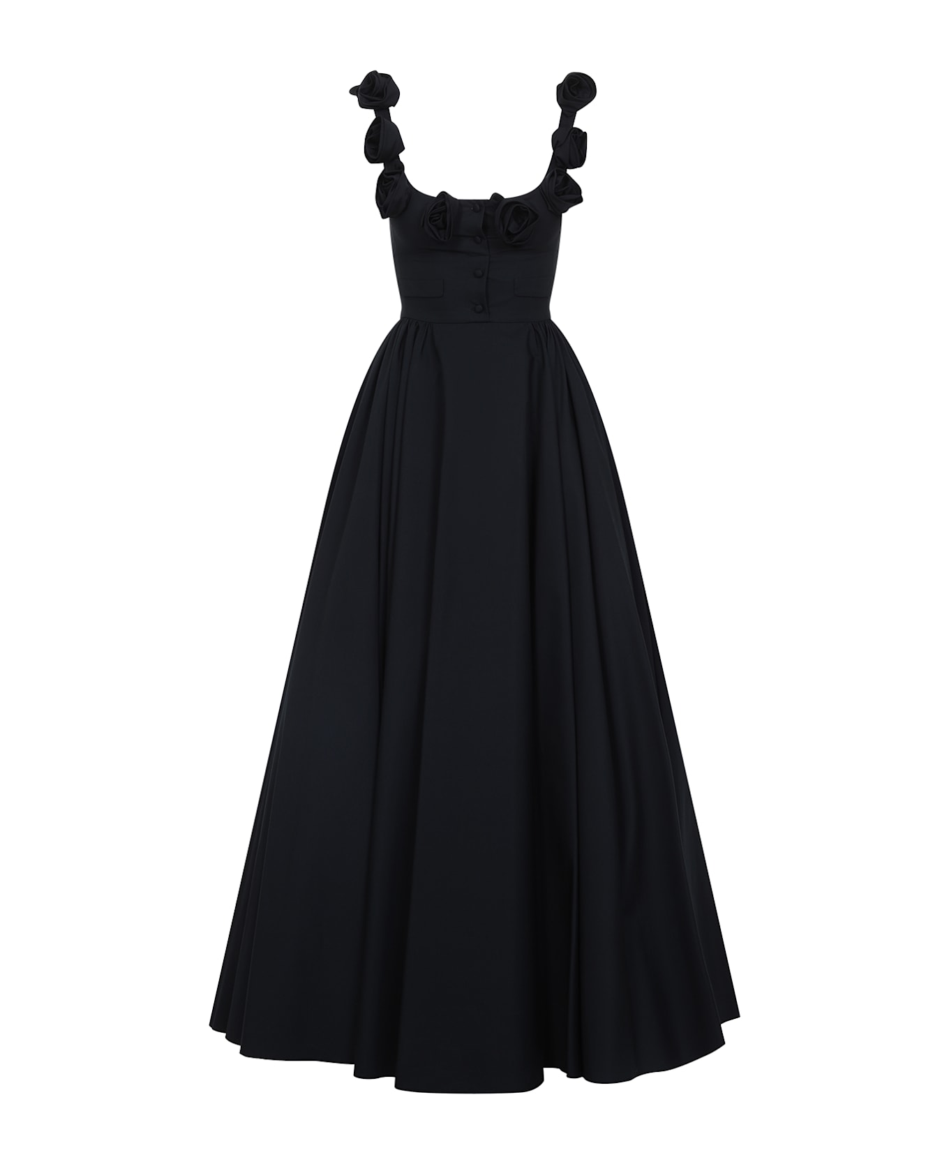 Giambattista Valli Cotton Long Dress - Black