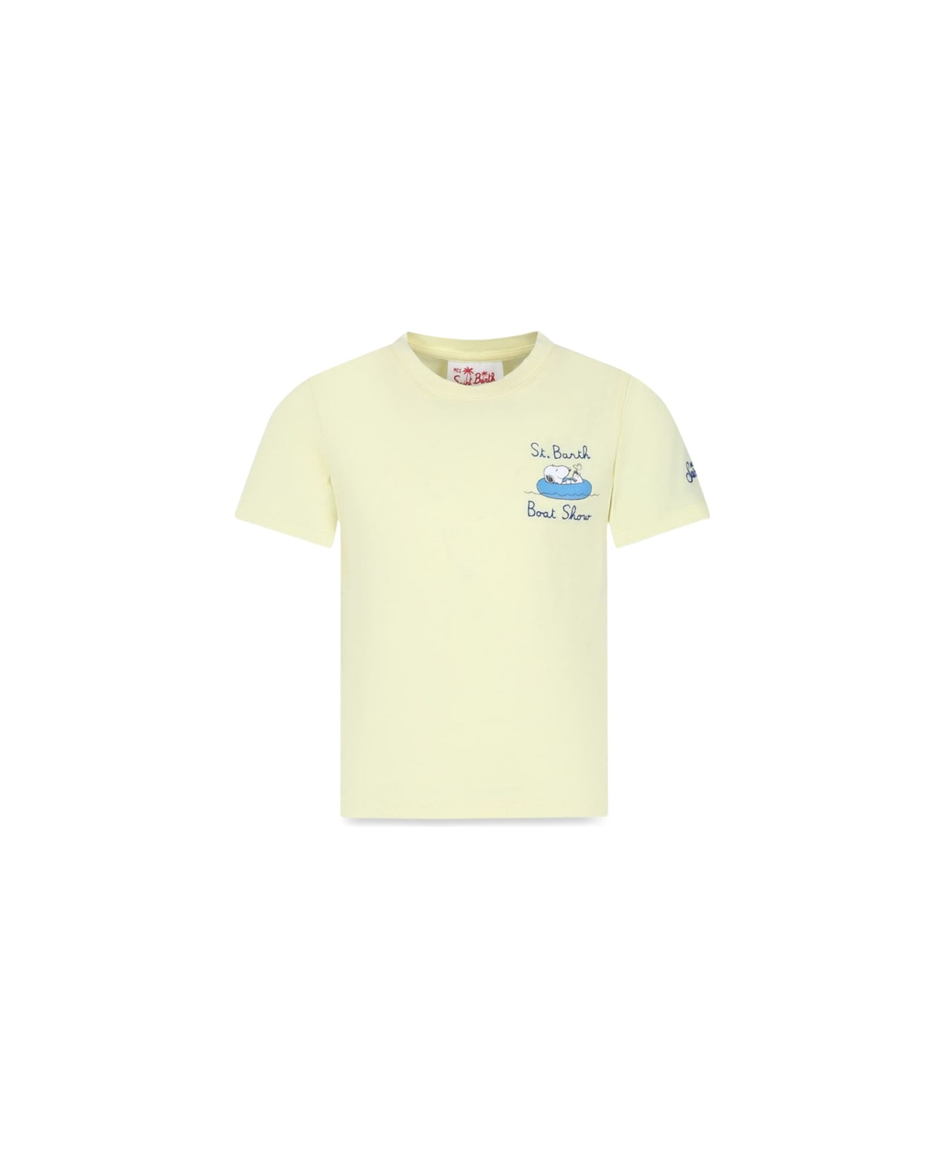 MC2 Saint Barth Tshirt Boy - Snoopy Sb Boat 92 Emb - YELLOW