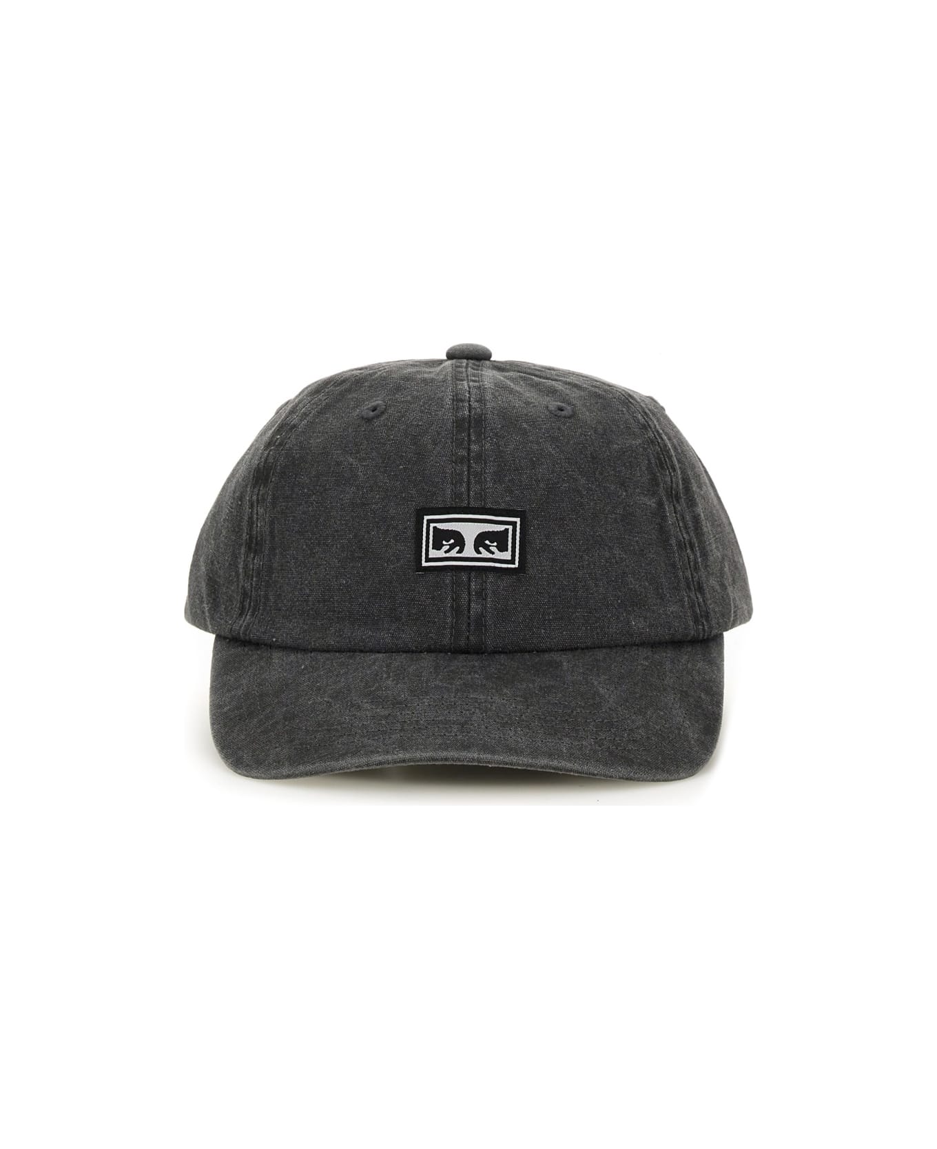 Obey "icon Eyes Pigment 6 Panel" Baseball Hat - BLACK