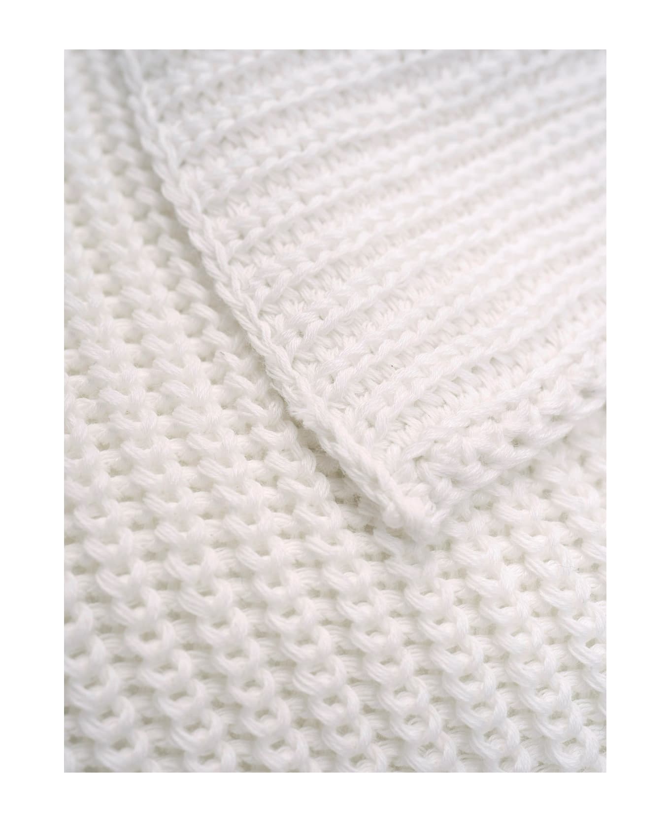 Ballantyne Raw Diamond - Marinière Cotton Pullover - White