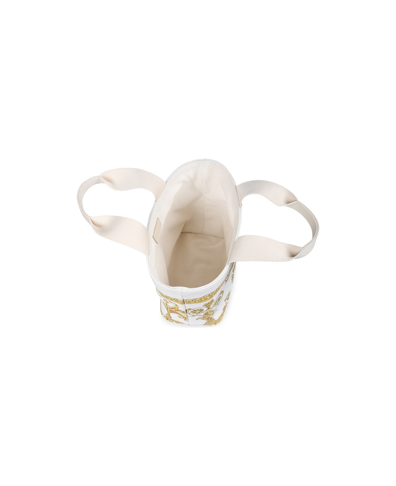 Versace White Bag For Girl With Logo - White