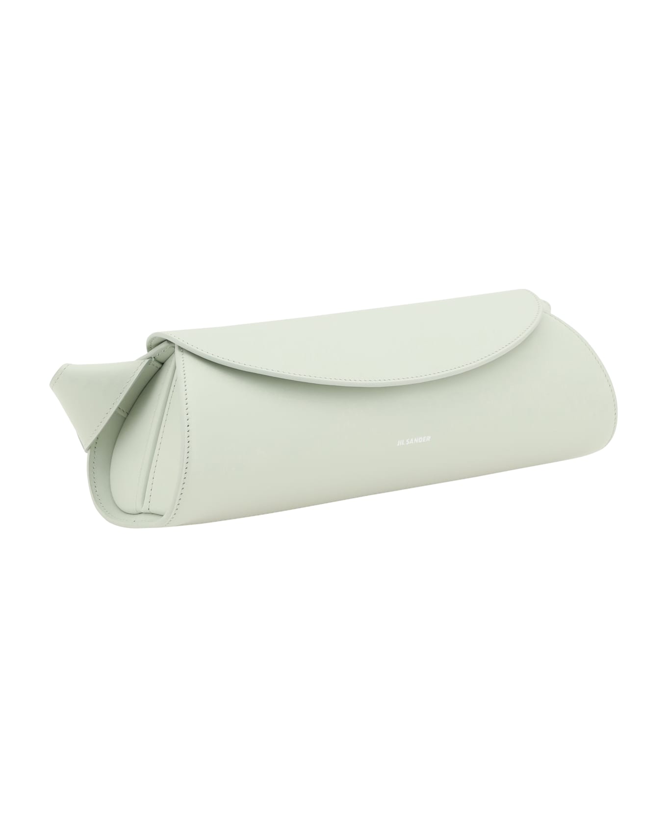Jil Sander Small 
cannolo
 Light Green Leather Bag - Iceberg