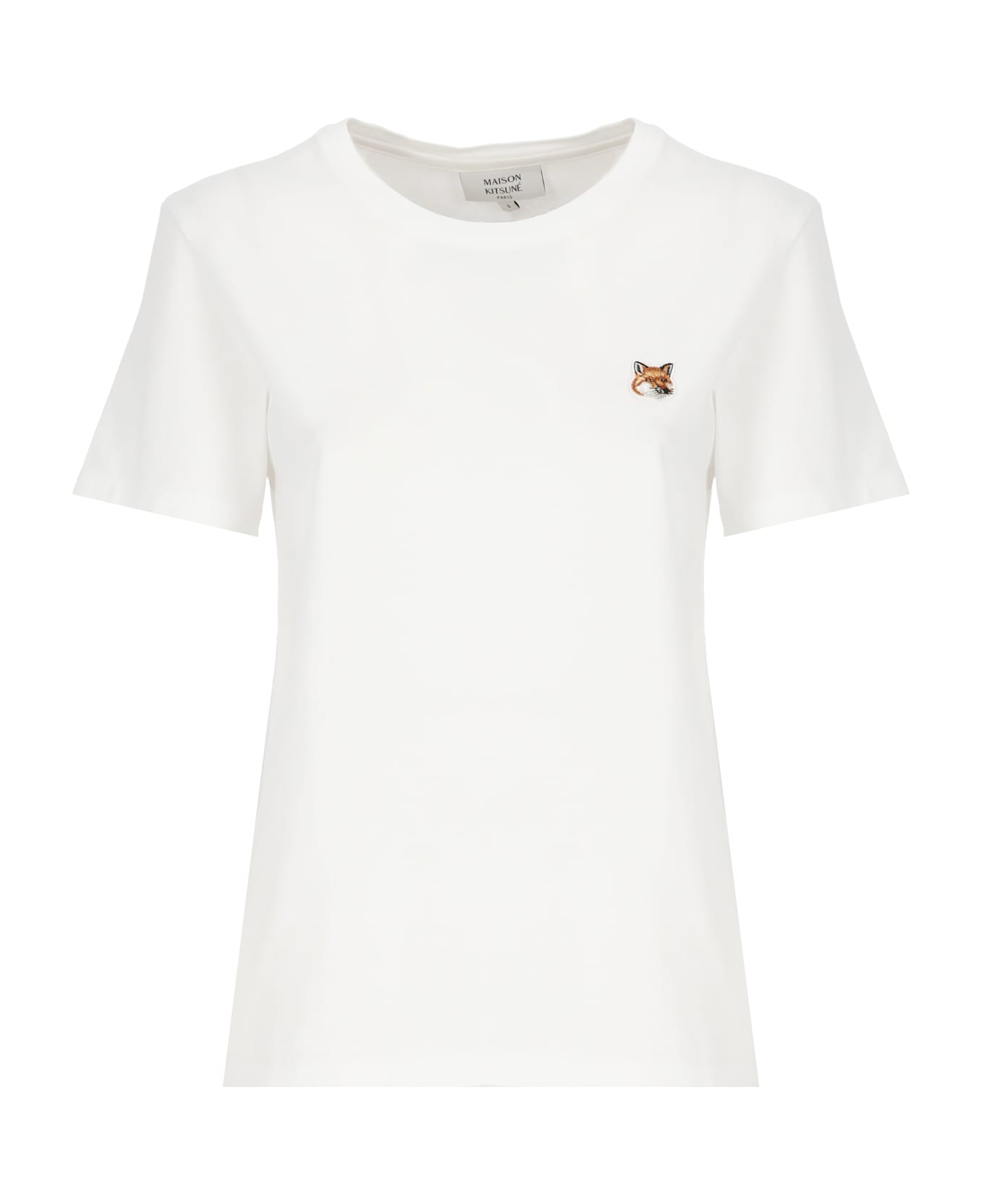 Maison Kitsuné T-shirt With Fox Head Patch - White