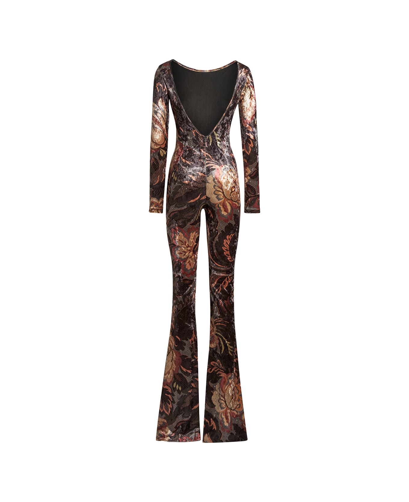 Etro Grey Printed Chenille Jumpsuit - Grey