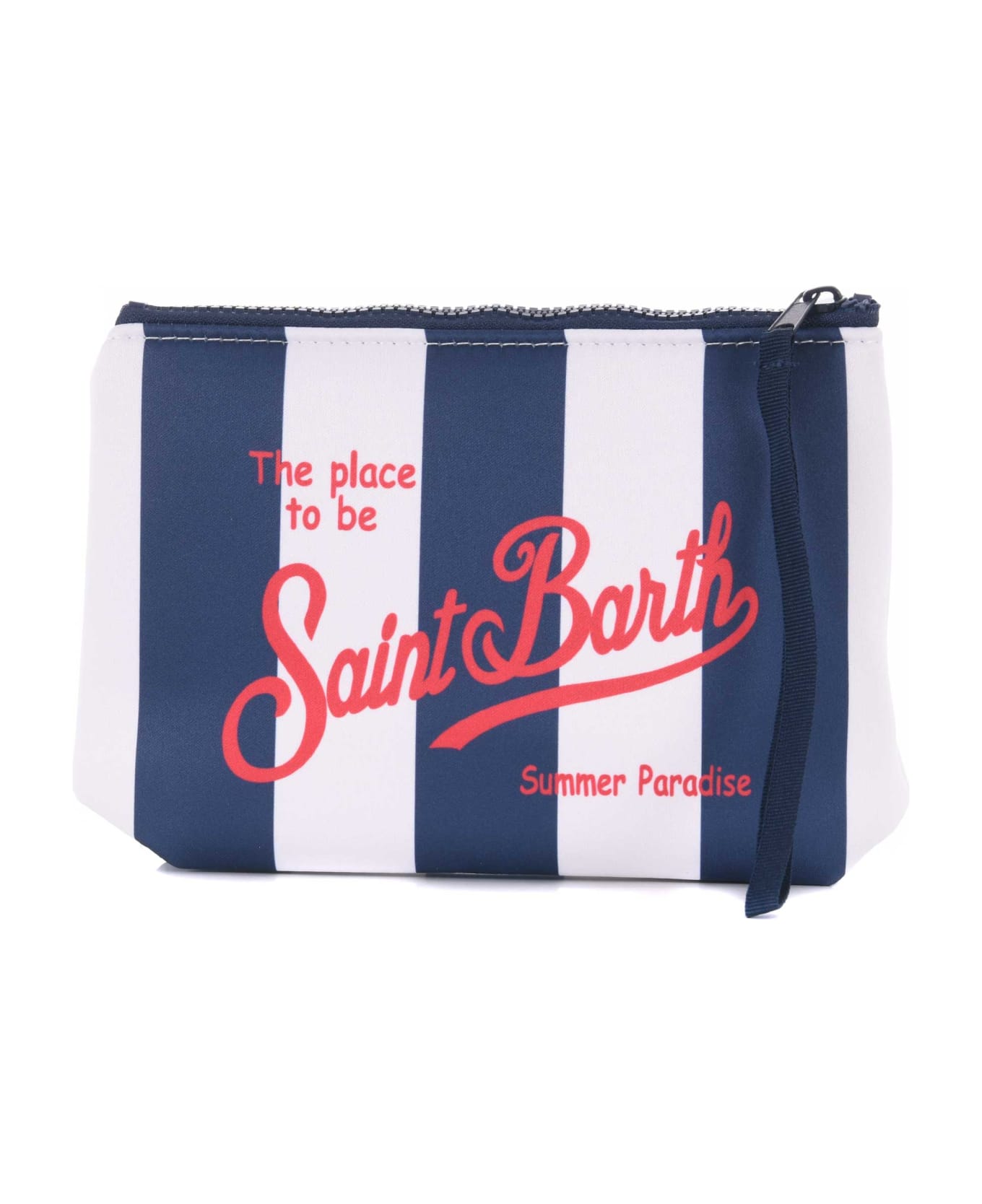 MC2 Saint Barth Clutch Bag - Bianco/blu トラベルバッグ