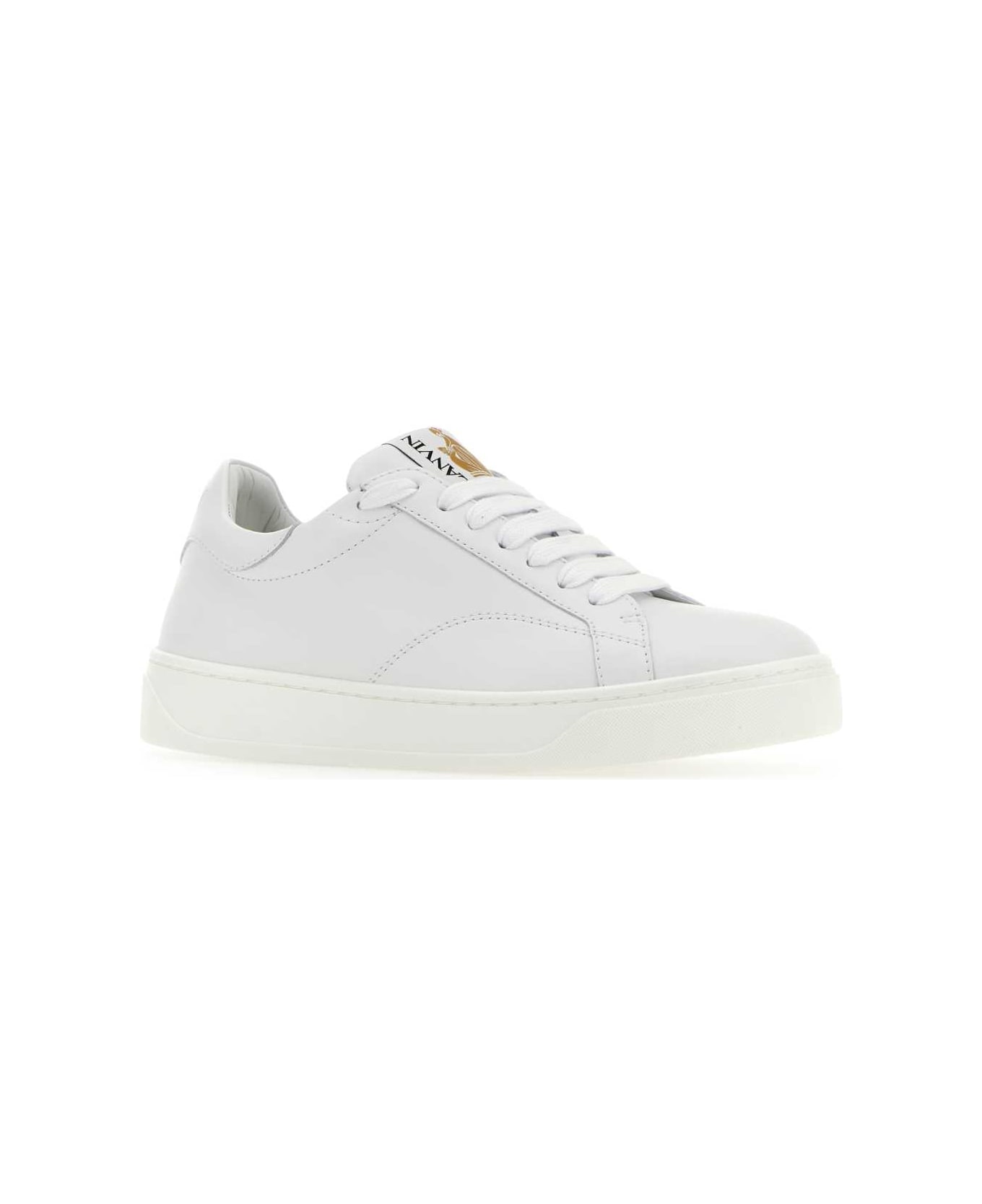 Lanvin White Leather Ddb0 Sneakers - WHITEWHITE スニーカー
