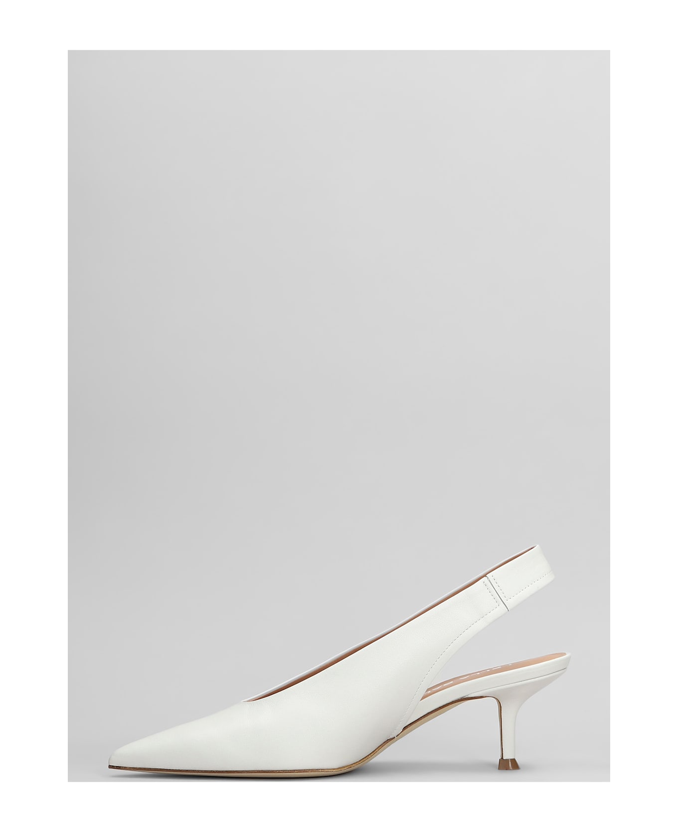 Lella Baldi Pumps In White Leather - white
