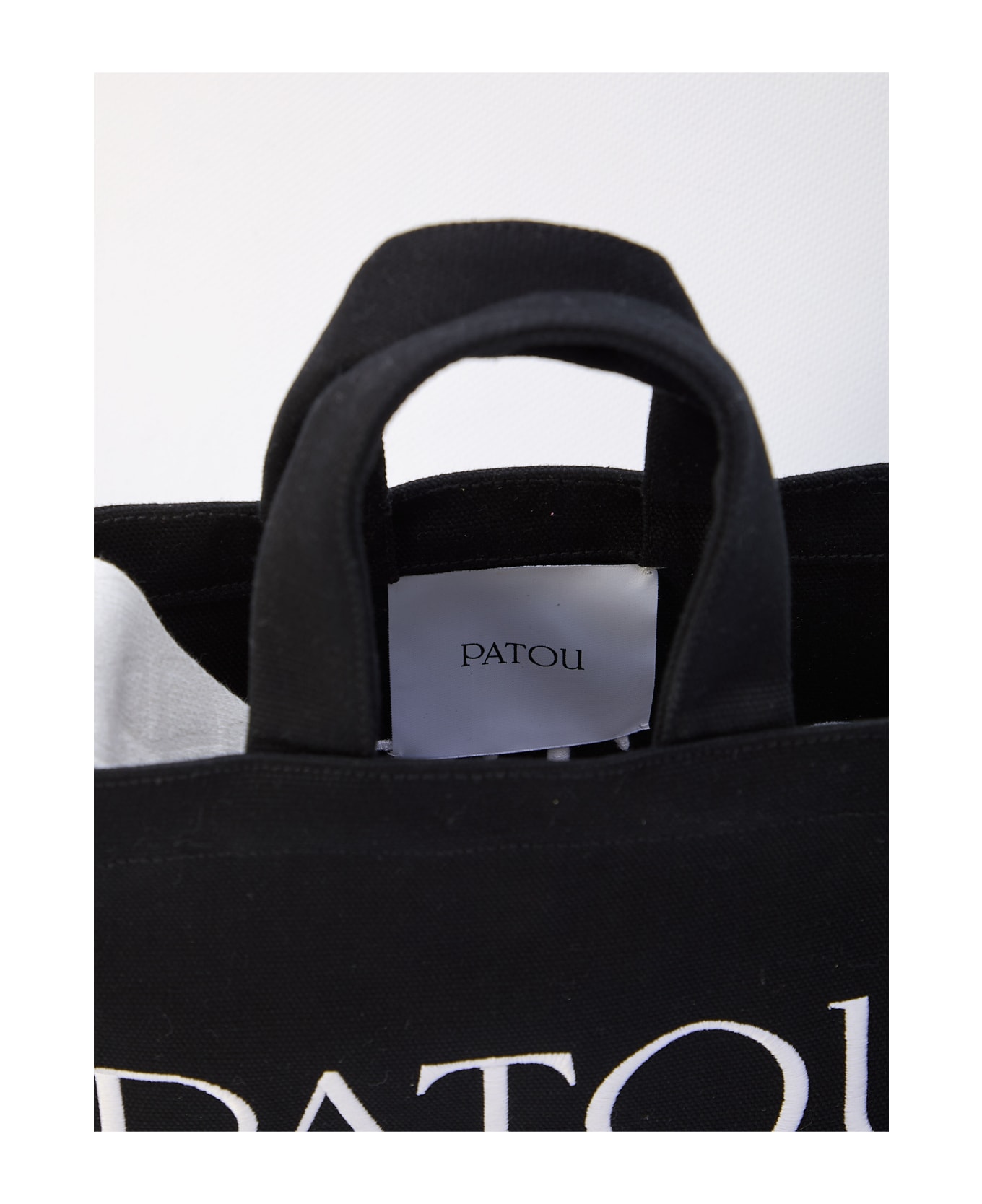 Patou Small Tote Bag - BLACK