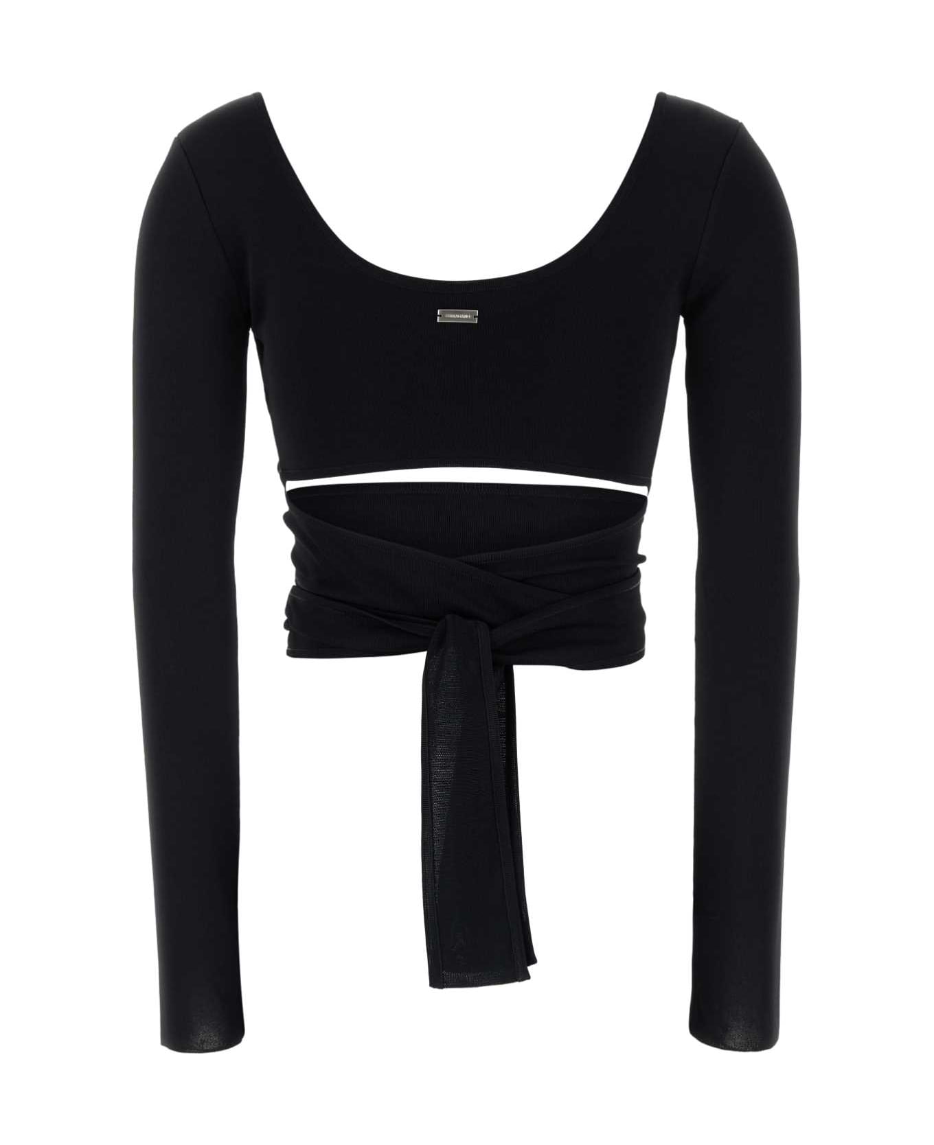 Ferragamo Black Viscose Cardigan - NERO