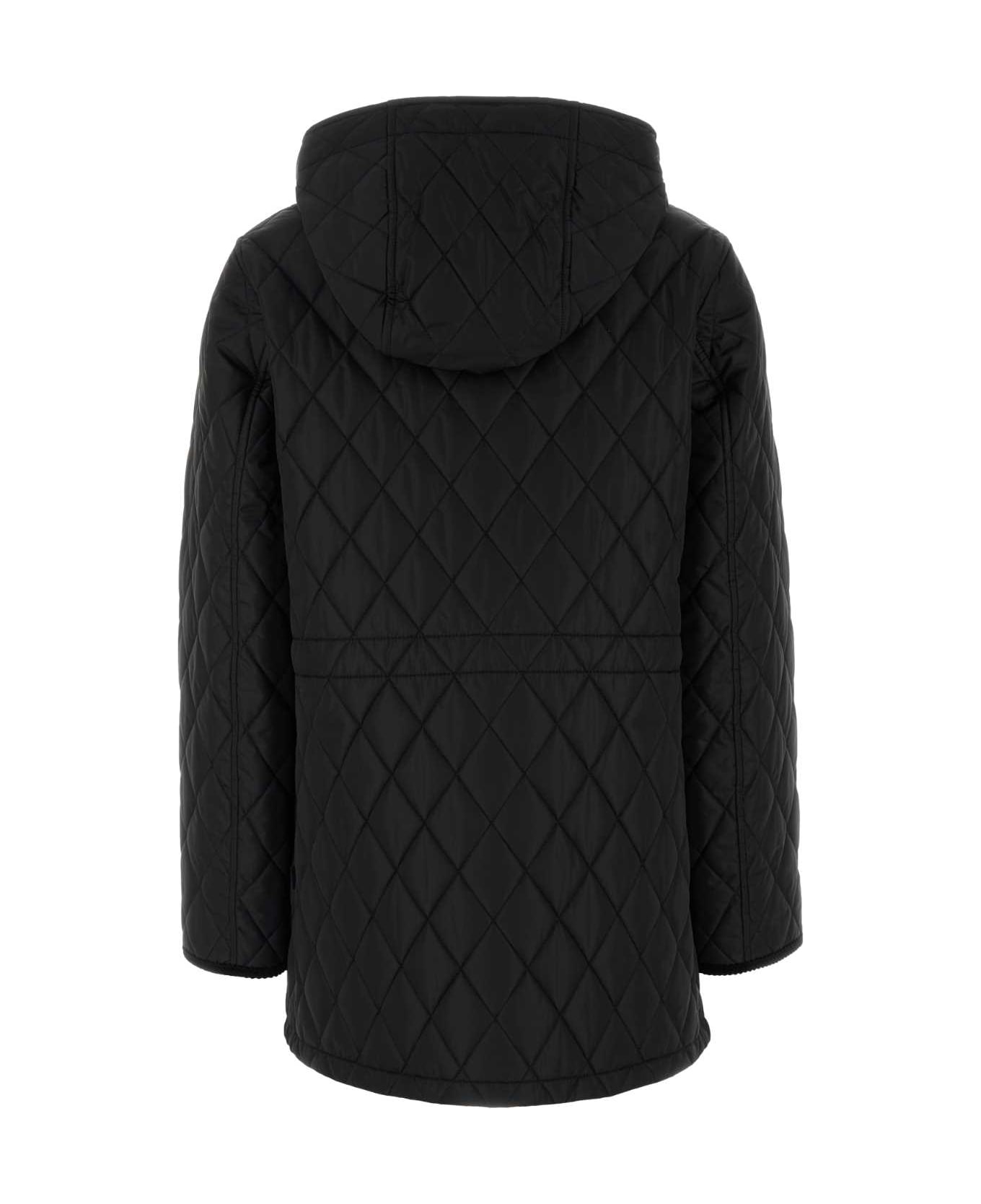 Burberry Black Nylon Jacket - BLACK
