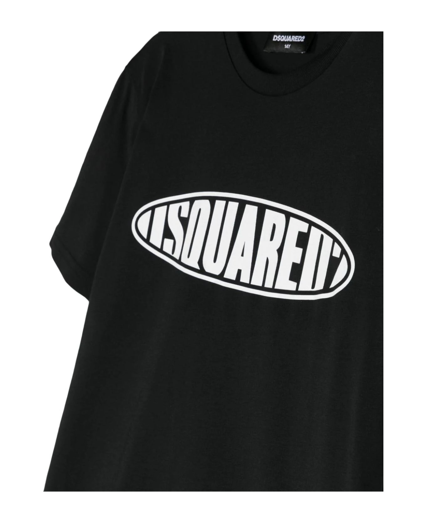 Dsquared2 Black Cotton T-shirt - Nero