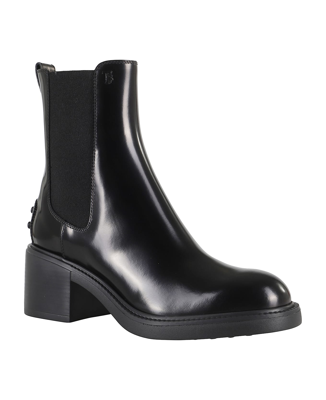 Tod's Gomma T60 73l Tronchetto Elastico - Nero