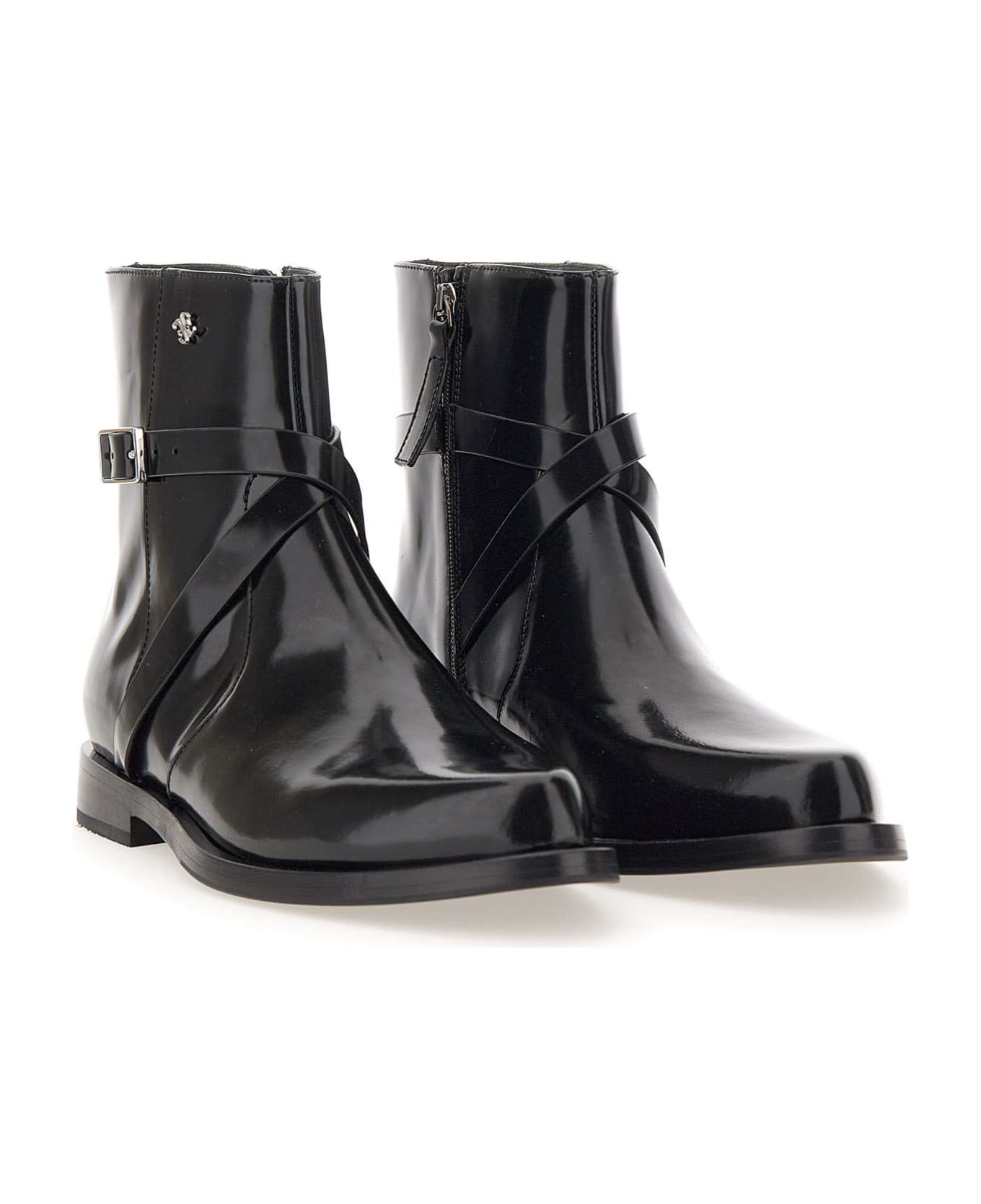 Fabi "cambridge" Calfskin Boots - BLACK