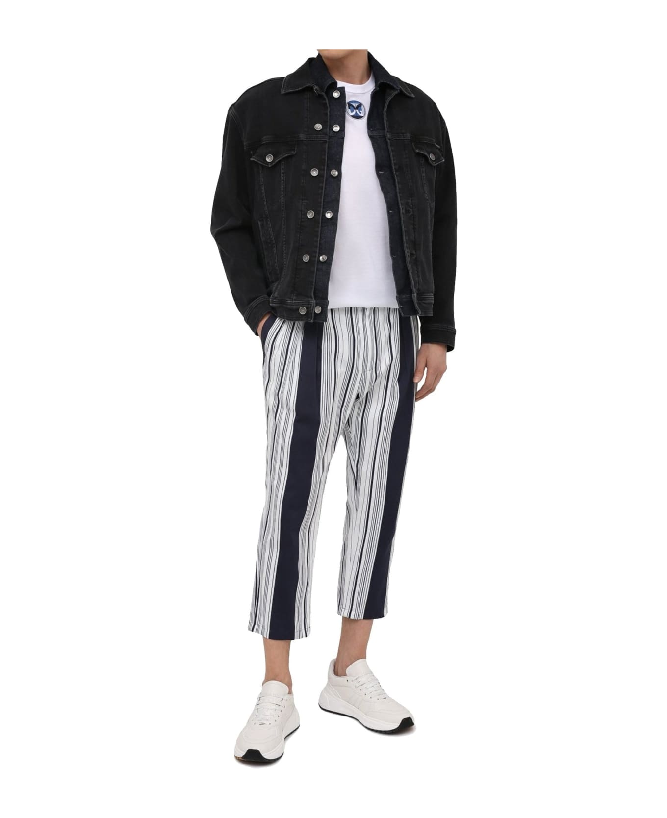 Dolce & Gabbana Cotton Trousers - Blue ボトムス