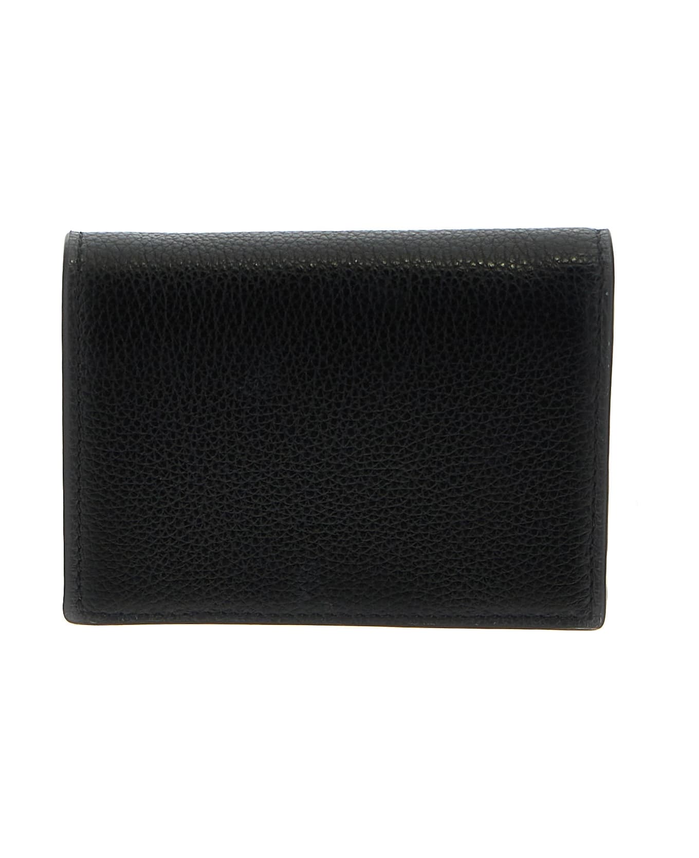 Marni Logo Embroidery Wallet - Black 財布