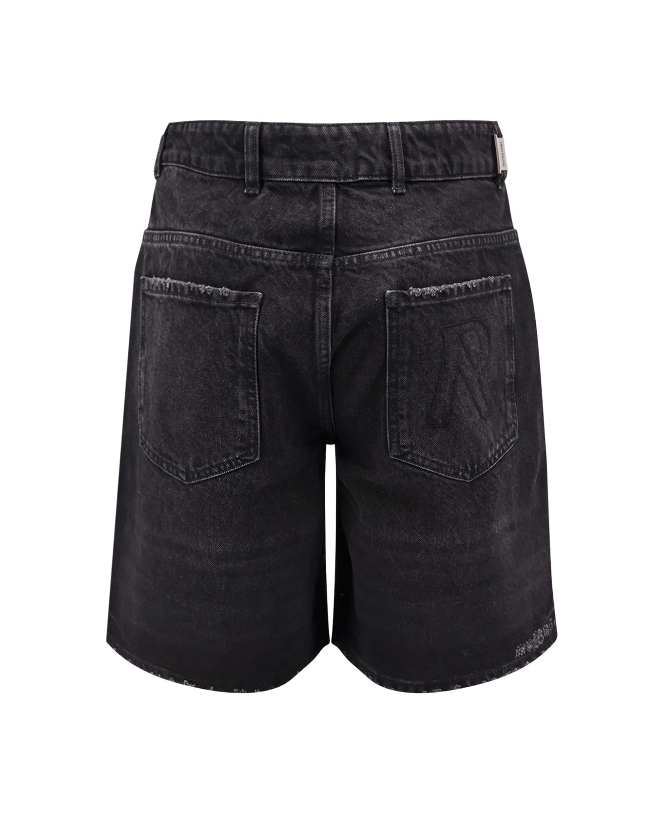 REPRESENT Tailored Stone-washed Denim Bermuda Shorts