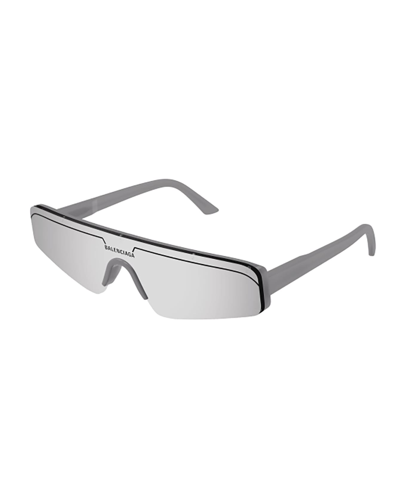 Balenciaga Eyewear Bb0003s Sunglasses - 011 grey grey silver