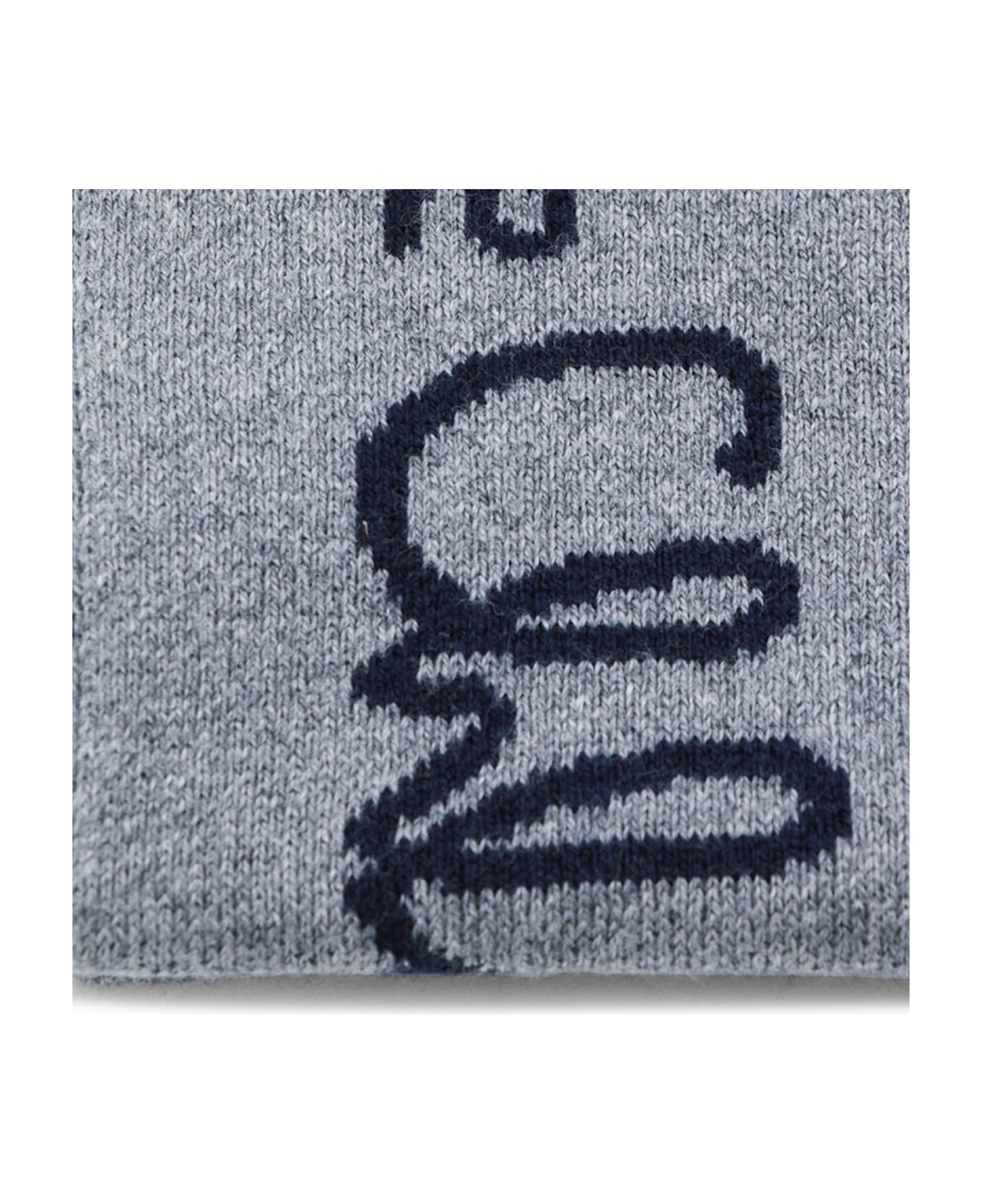Chloé Grey Cotton Scarf - GRIGIO SCARICO