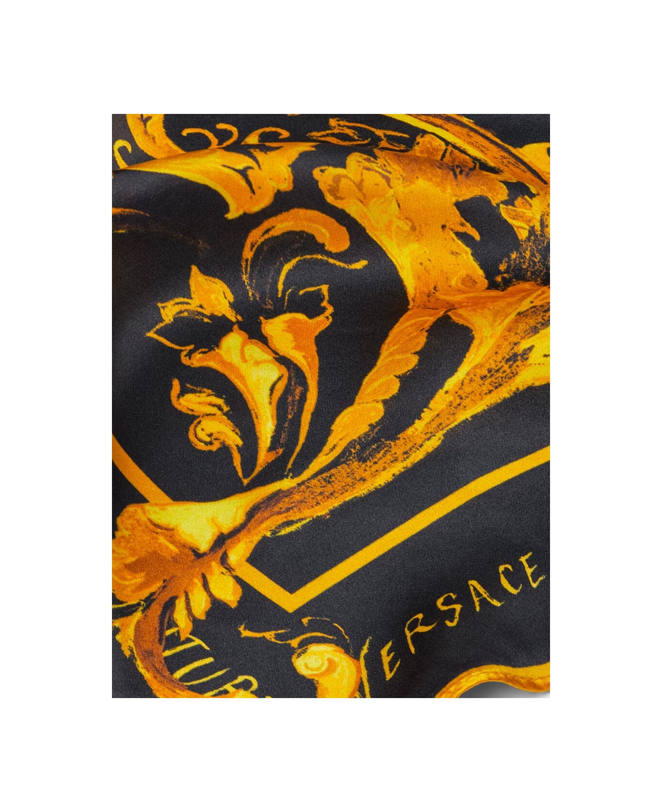 Versace Jeans Couture Silk Scarf - BLACK